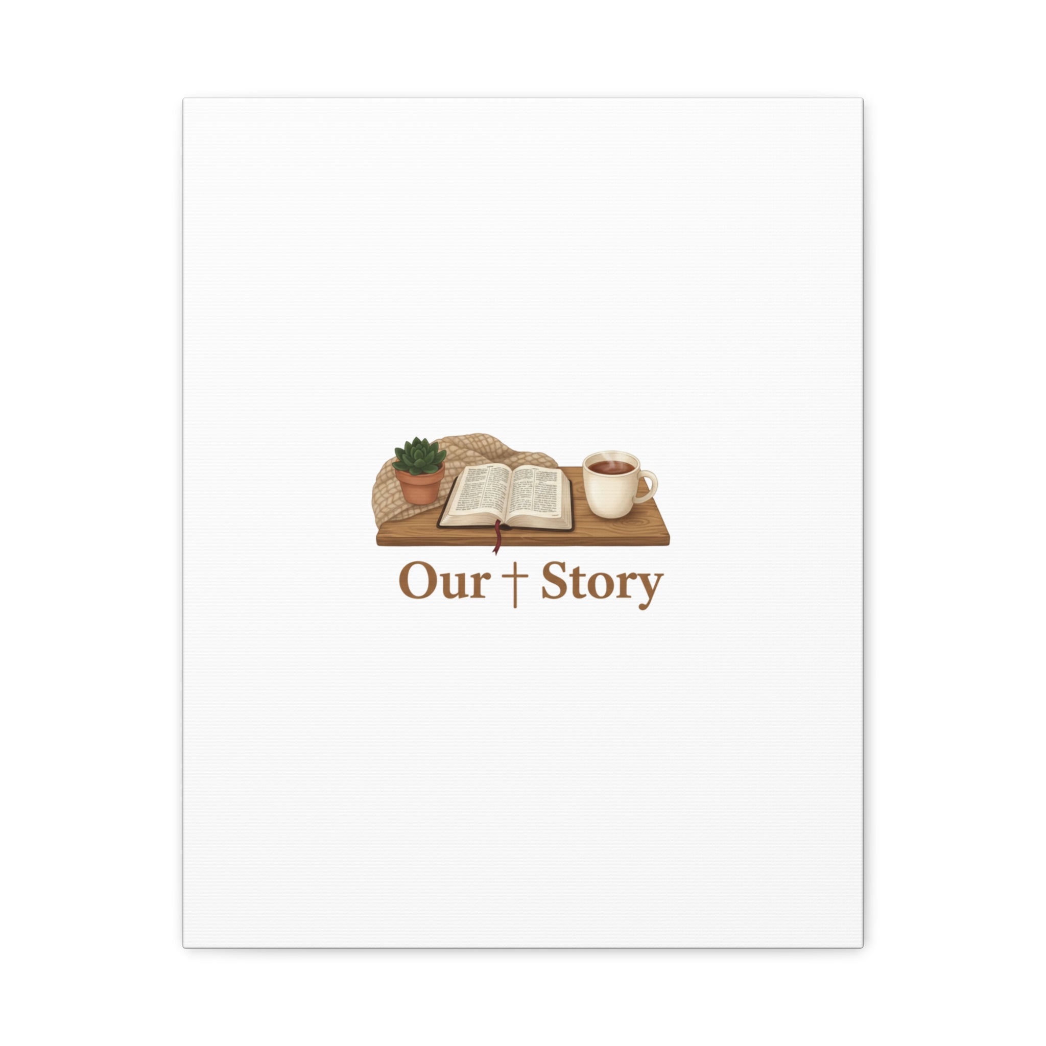 Our Story Canvas | Cozy Reading Aesthetic, Bookish Home Decor