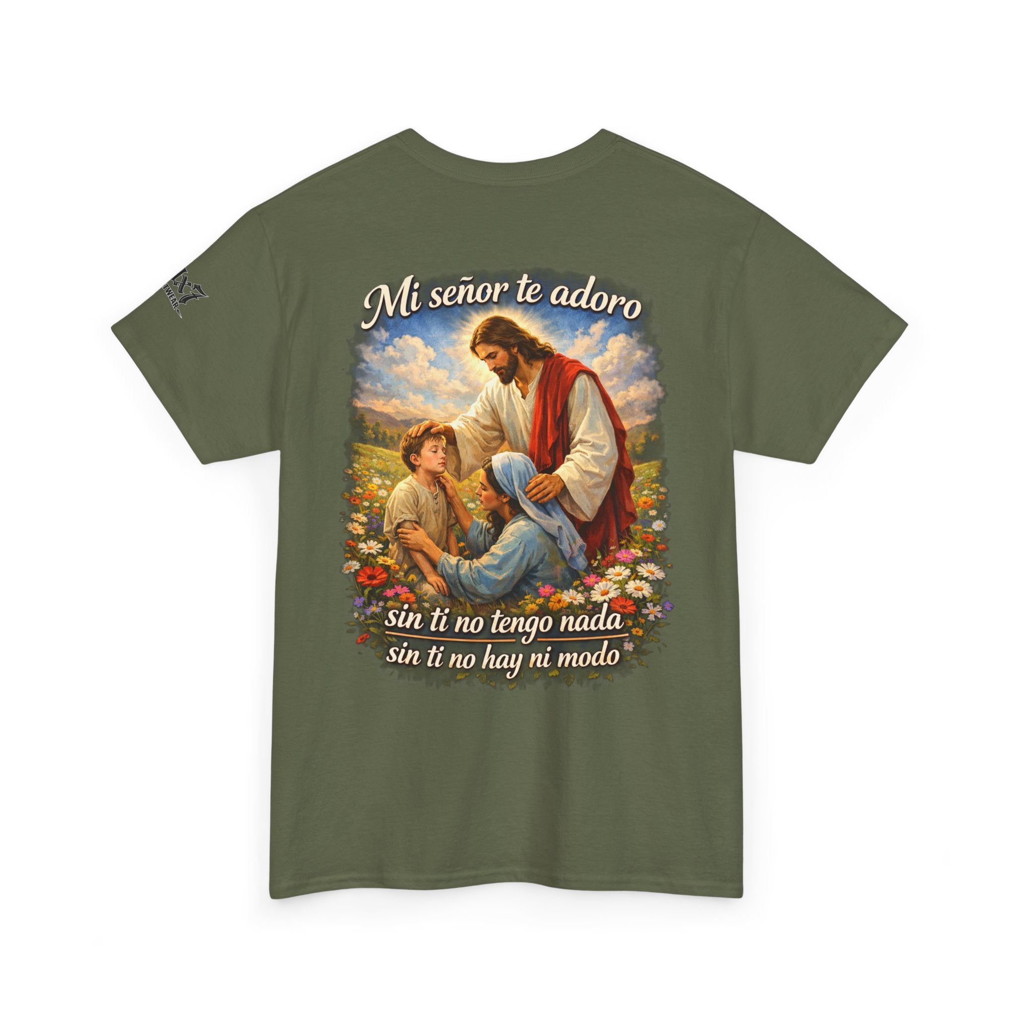 70x7 Streetwear “Mi Señor Te Adoro” Christian Graphic Tee