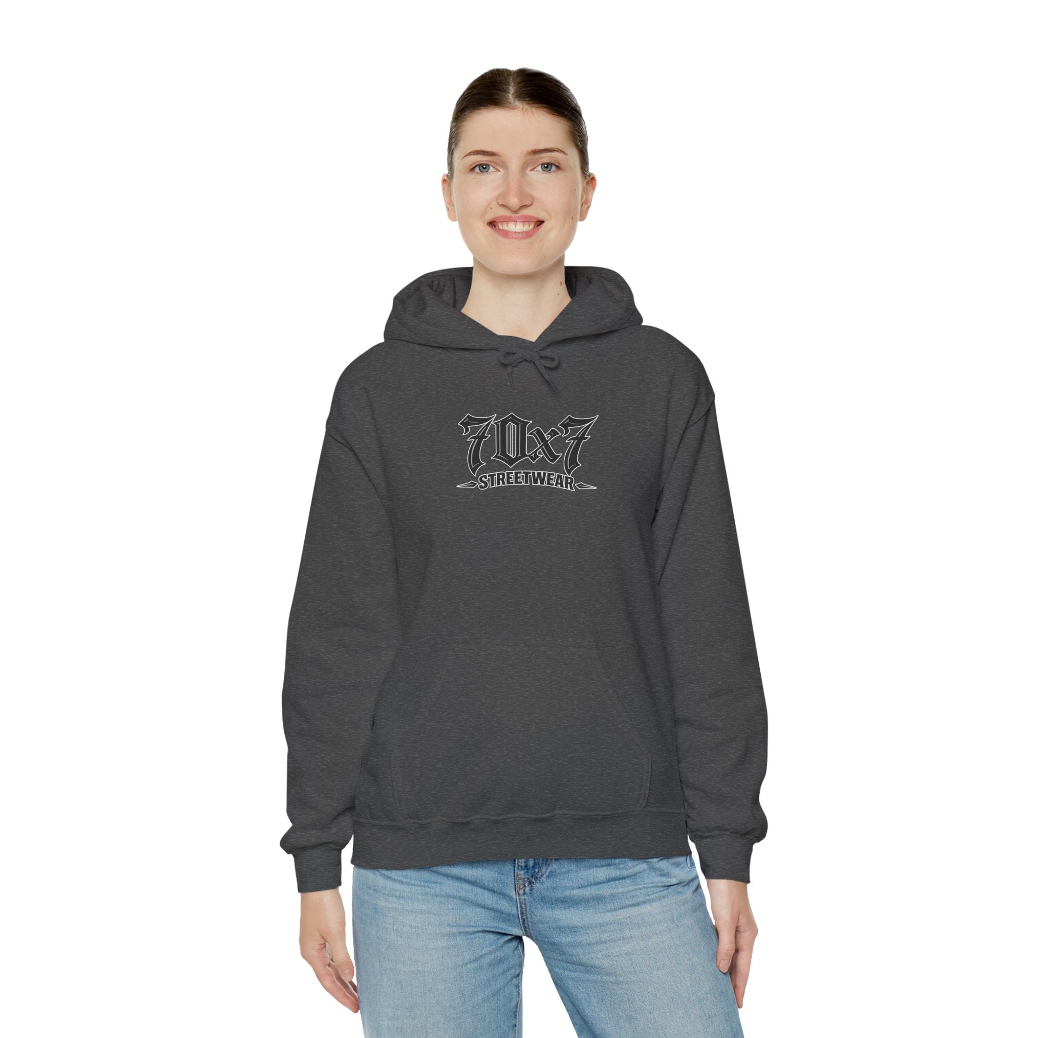 70x7 Streetwear Hoodie — 70x7 "Walk Different" Graphic Pullover