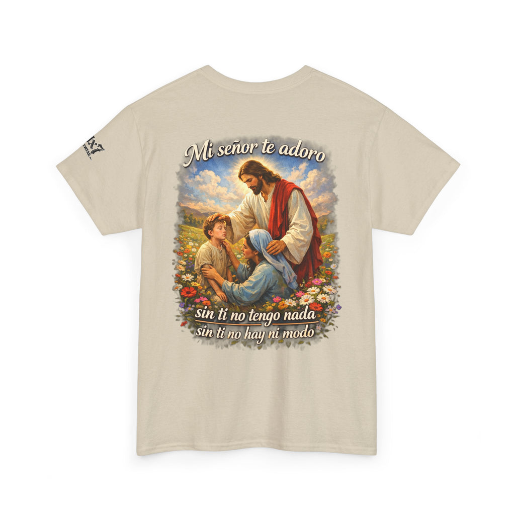 70x7 Streetwear “Mi Señor Te Adoro” Christian Graphic Tee