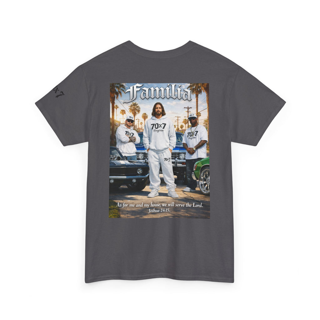 70x7 Streetwear Familia Tee — Christian Urban Crew T-Shirt