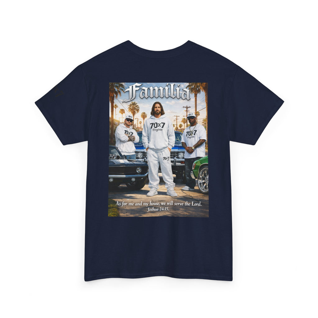 70x7 Streetwear Familia Tee — Christian Urban Crew T-Shirt