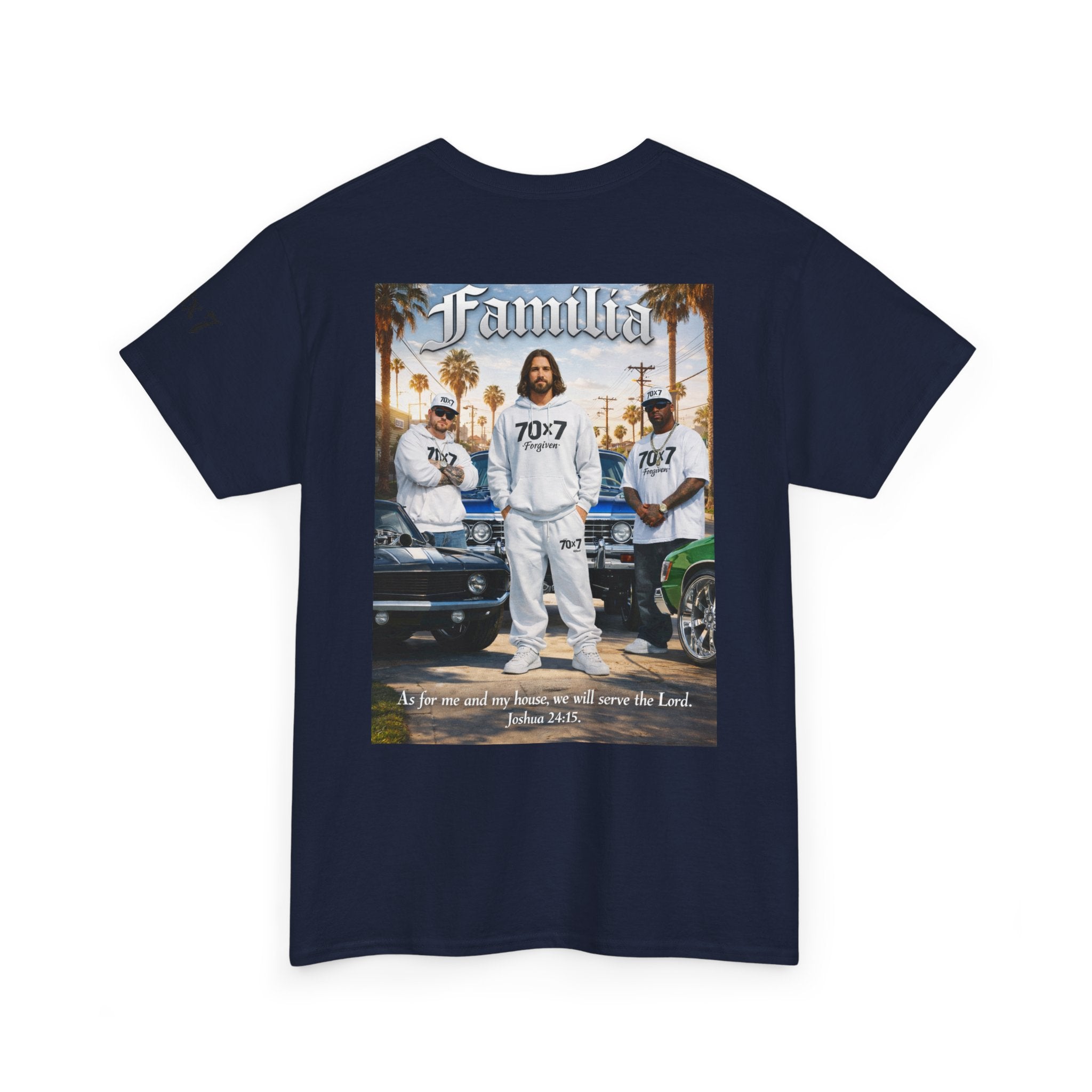 70x7 Streetwear Familia Tee — Christian Urban Crew T-Shirt