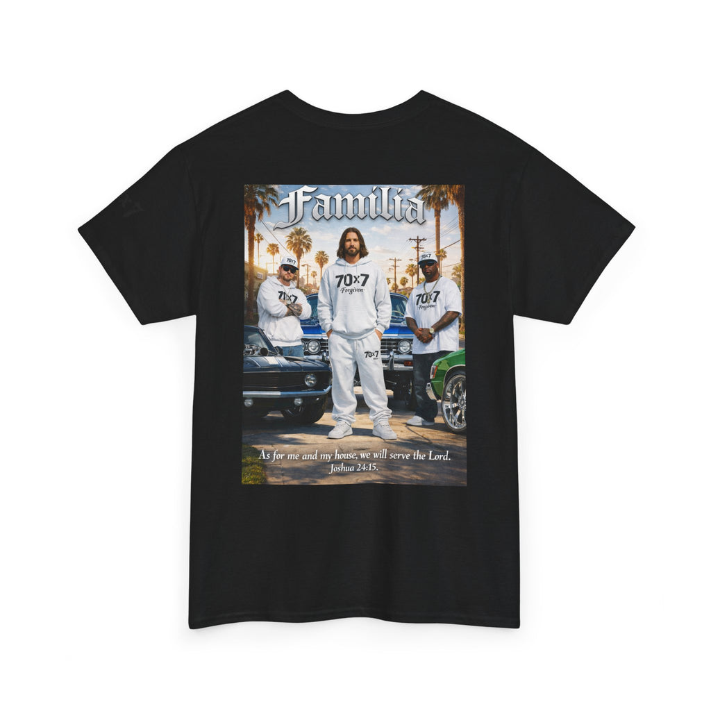 70x7 Streetwear Familia Tee — Christian Urban Crew T-Shirt