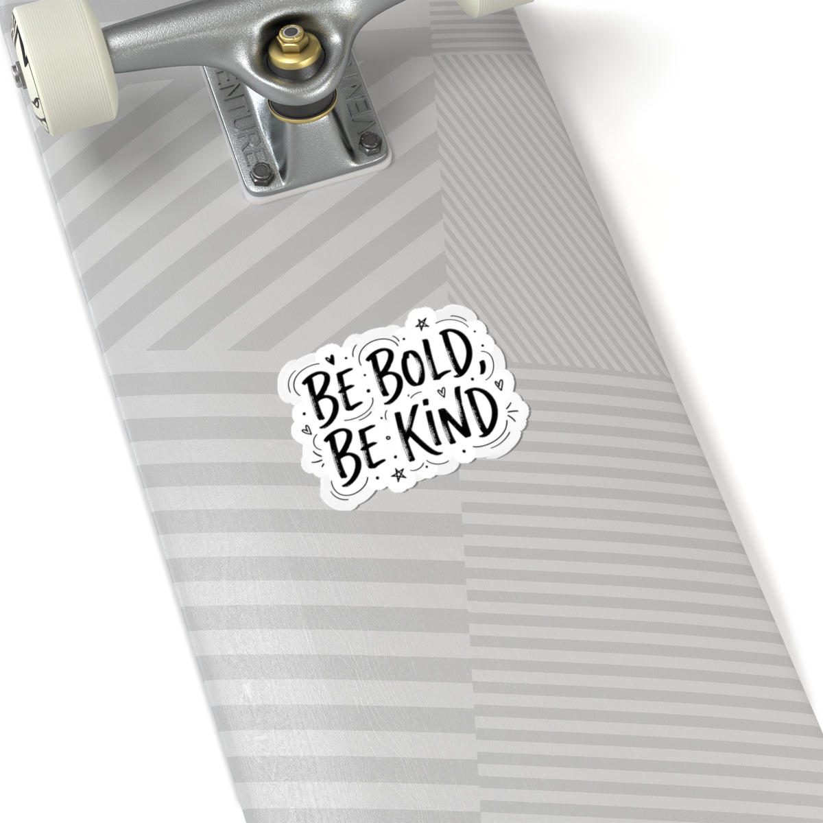 Be Bold Be Kind Kiss-Cut Stickers | Handwritten Marker Brush Script, Humanized Typography