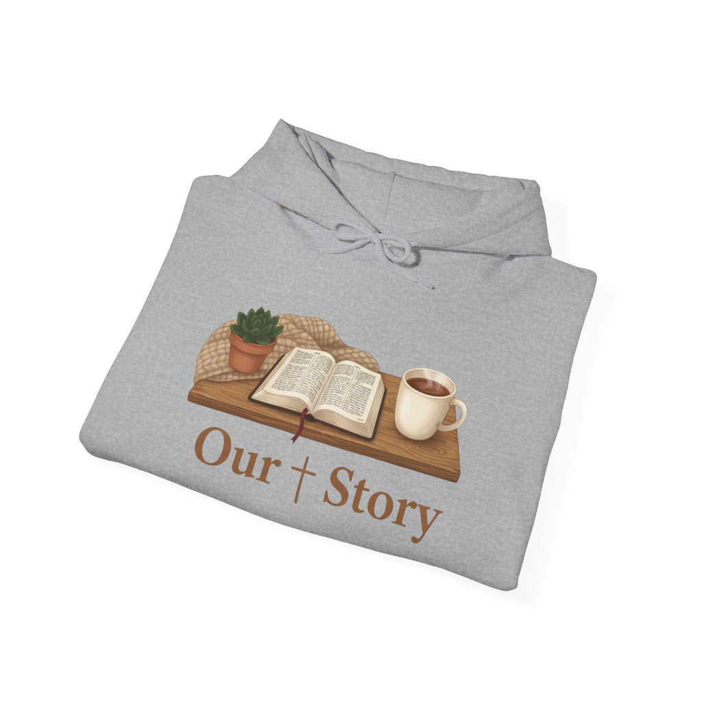 Our Story book illustration Hoodie | cozy book aesthetic, reading life