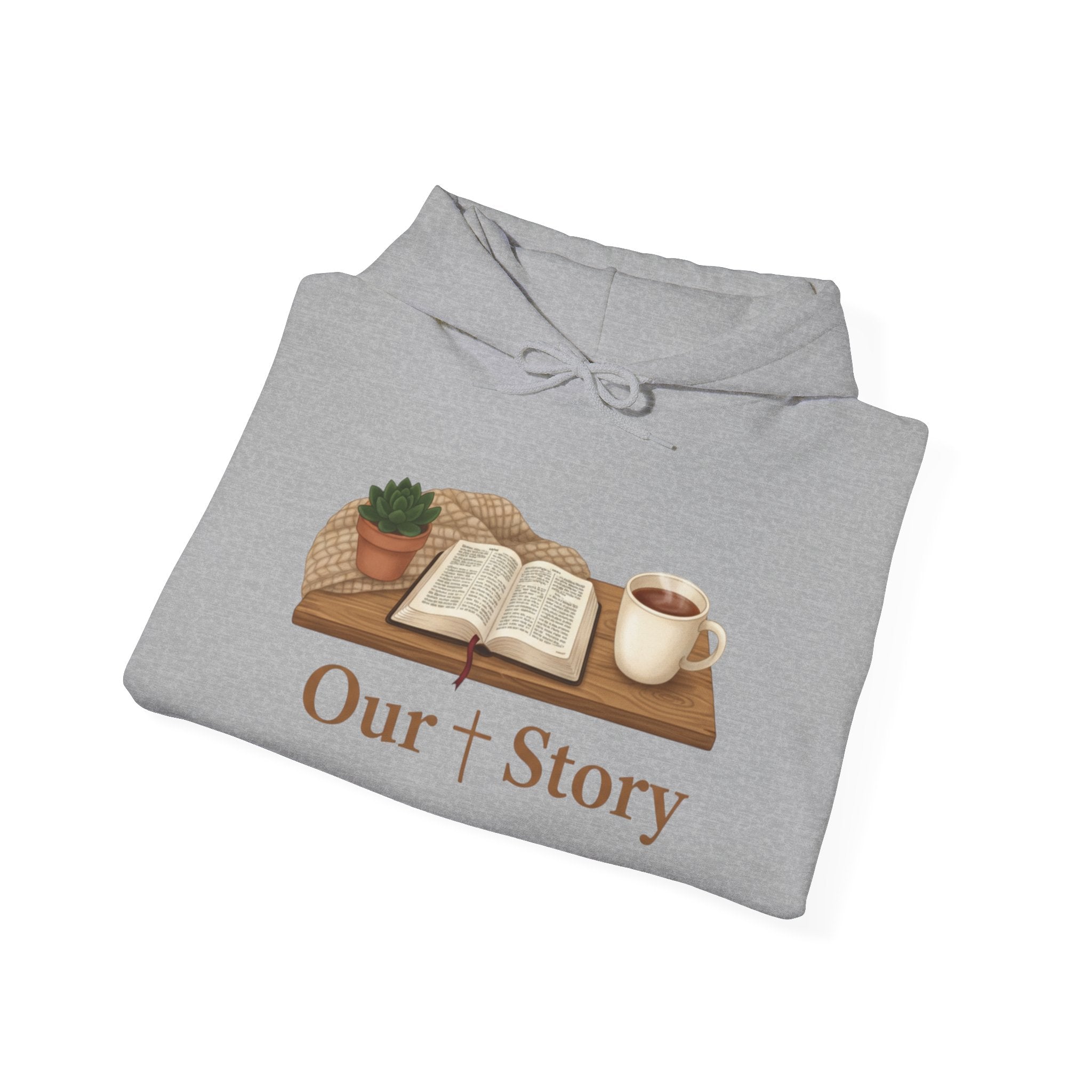 Our Story book illustration Hoodie | cozy book aesthetic, reading life