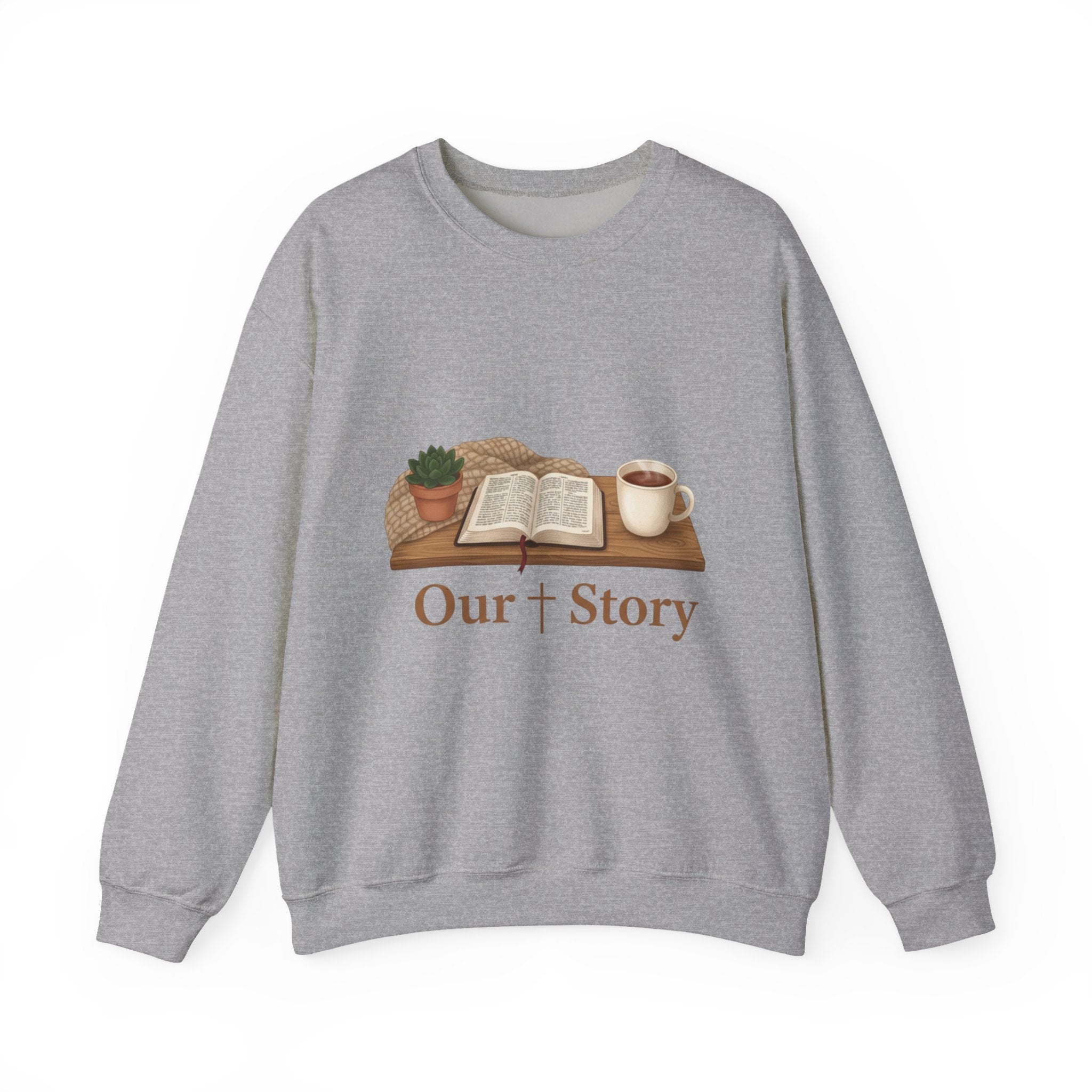 Our Story Crewneck Sweatshirt | Cozy Book Aesthetic, Library Life