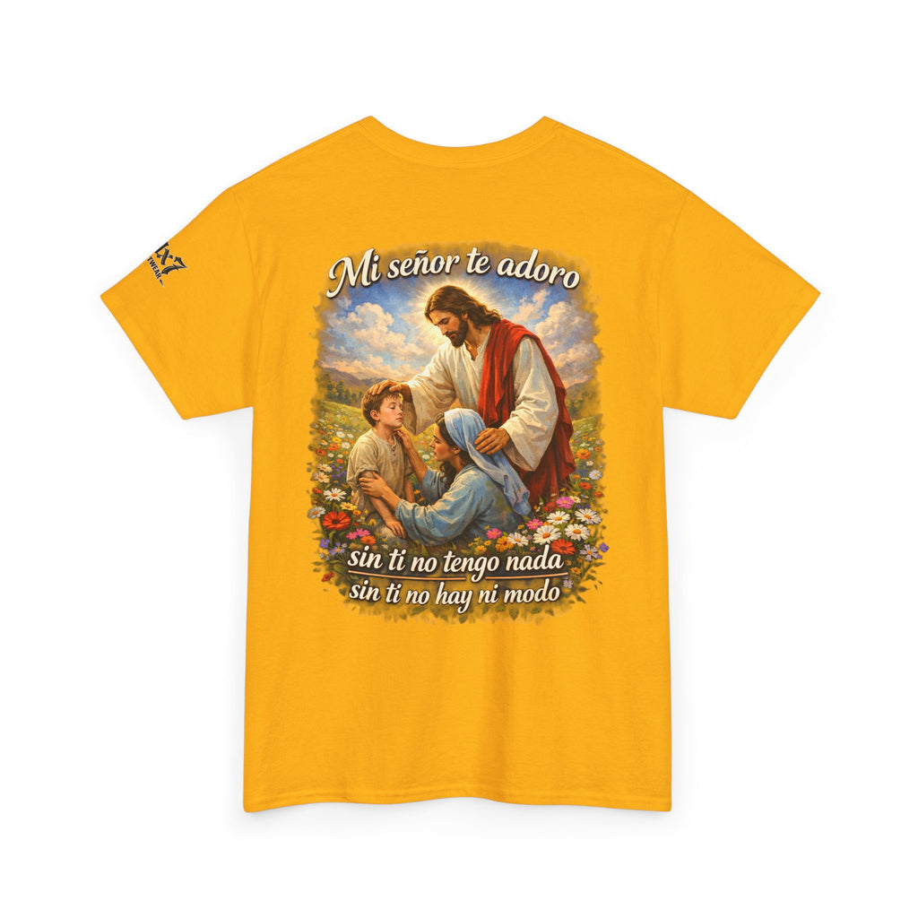70x7 Streetwear “Mi Señor Te Adoro” Christian Graphic Tee