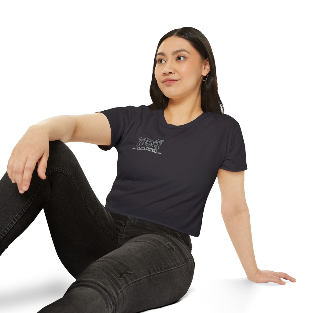 Genesis 3"14 Women's Crop Top — 'You Surely Will Not Die!' 70x7 Streetwear Graphic