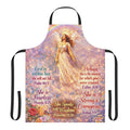 Angel Prayer Apron — Inspirational Scripture Kitchen Apron (She Is Fearless, Strong & Courageous)