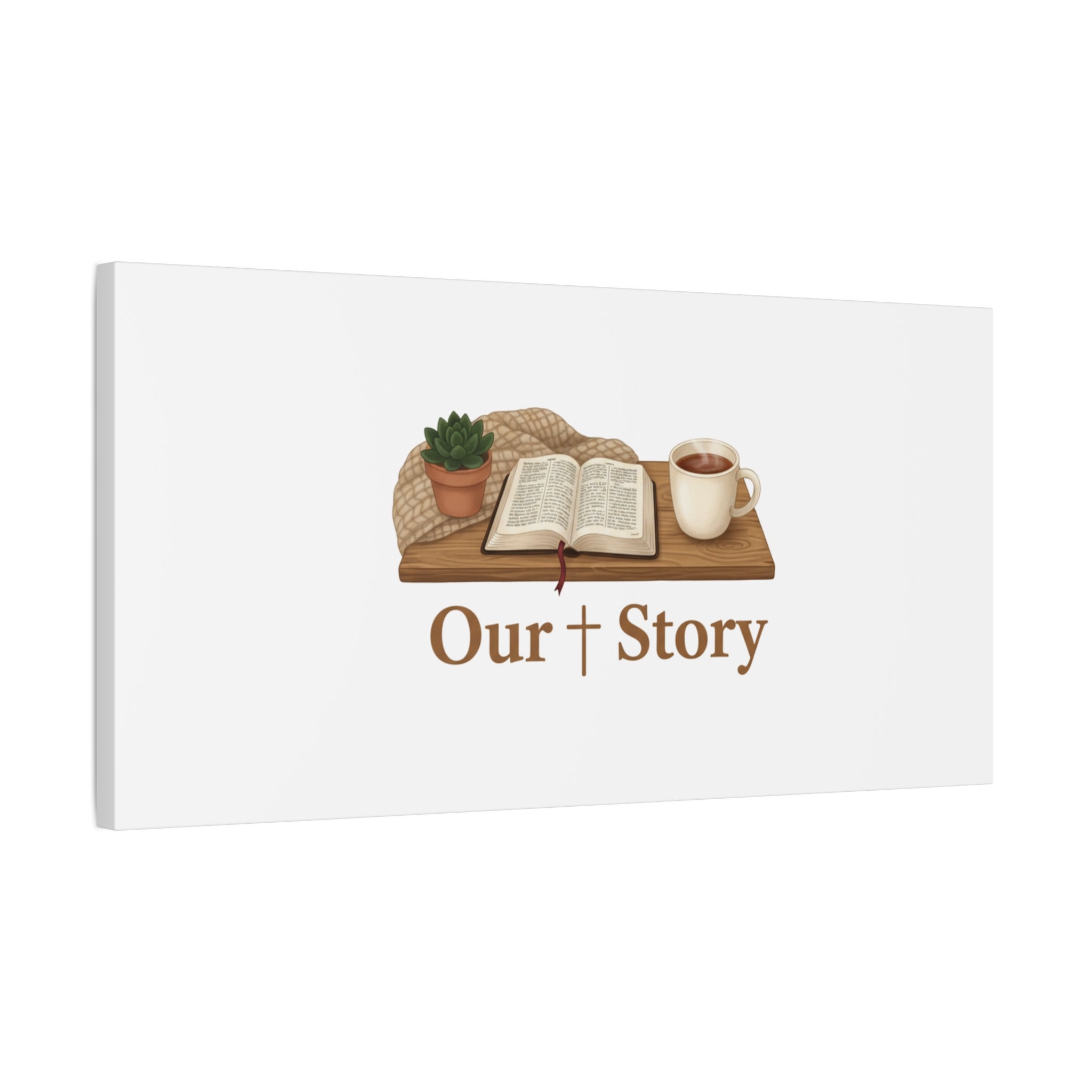 Our Story Canvas | Cozy Reading Aesthetic, Bookish Home Decor