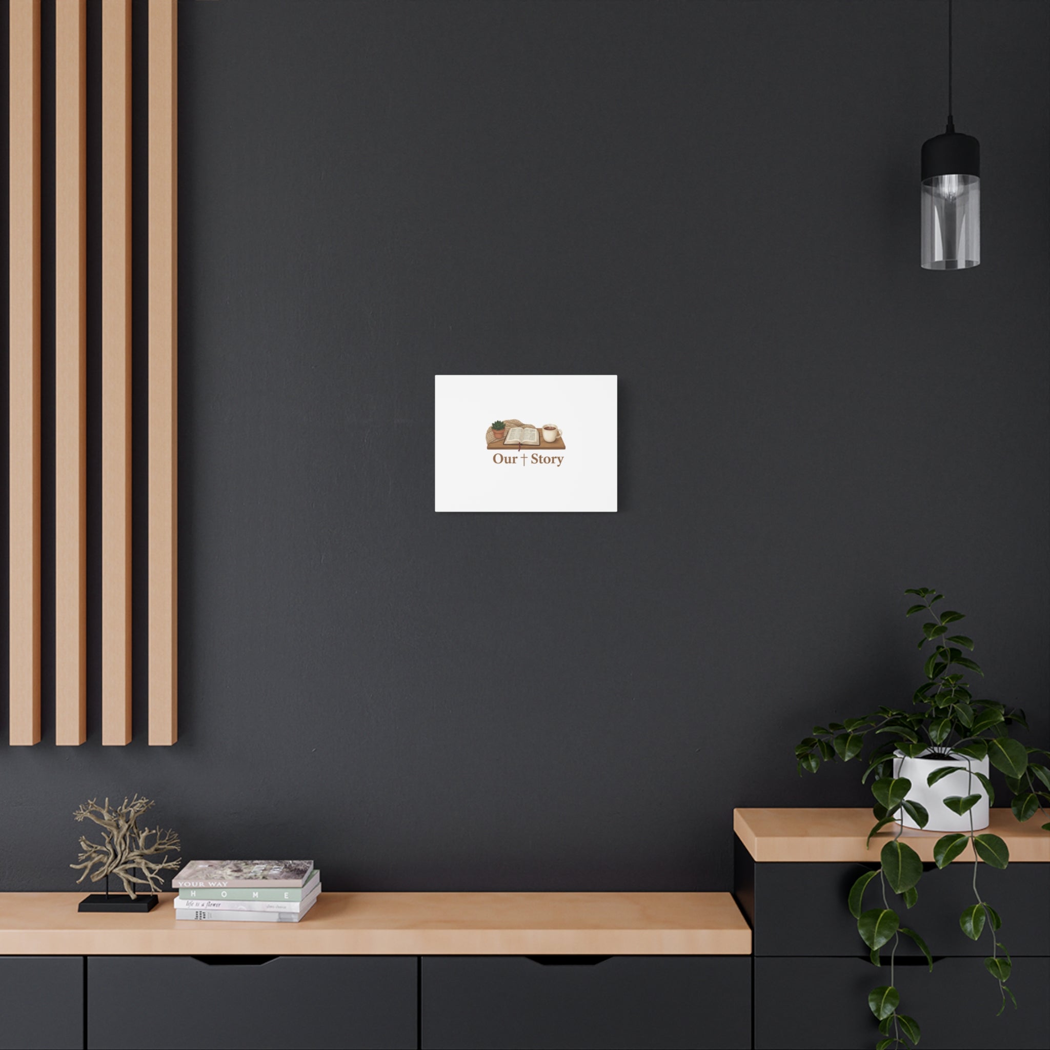 Our Story Canvas | Cozy Reading Aesthetic, Bookish Home Decor