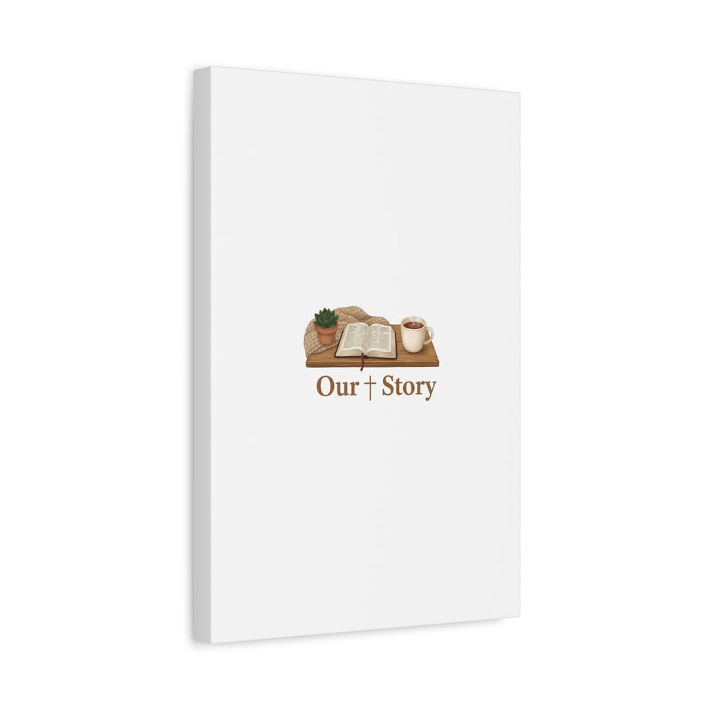 Our Story Canvas | Cozy Reading Aesthetic, Bookish Home Decor
