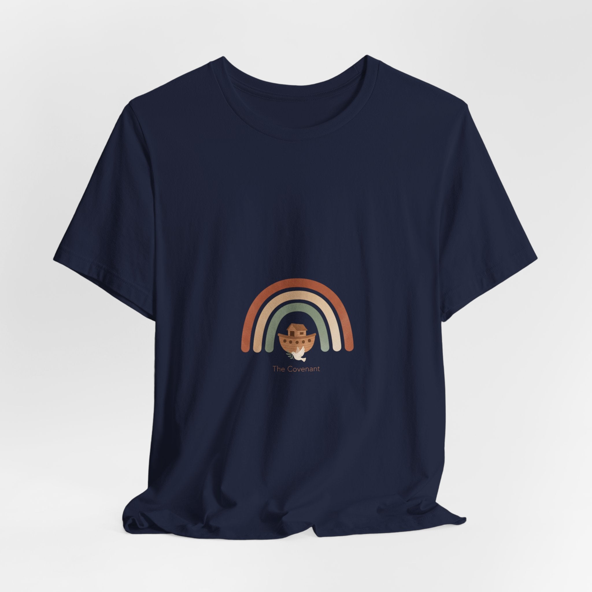 Neutral Rainbow Arc Tee | muted rainbow shirt, boho rainbow