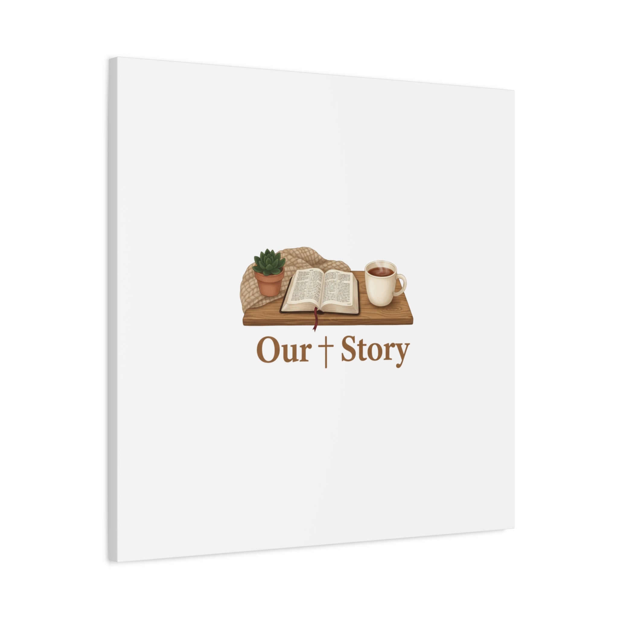 Our Story Canvas | Cozy Reading Aesthetic, Bookish Home Decor