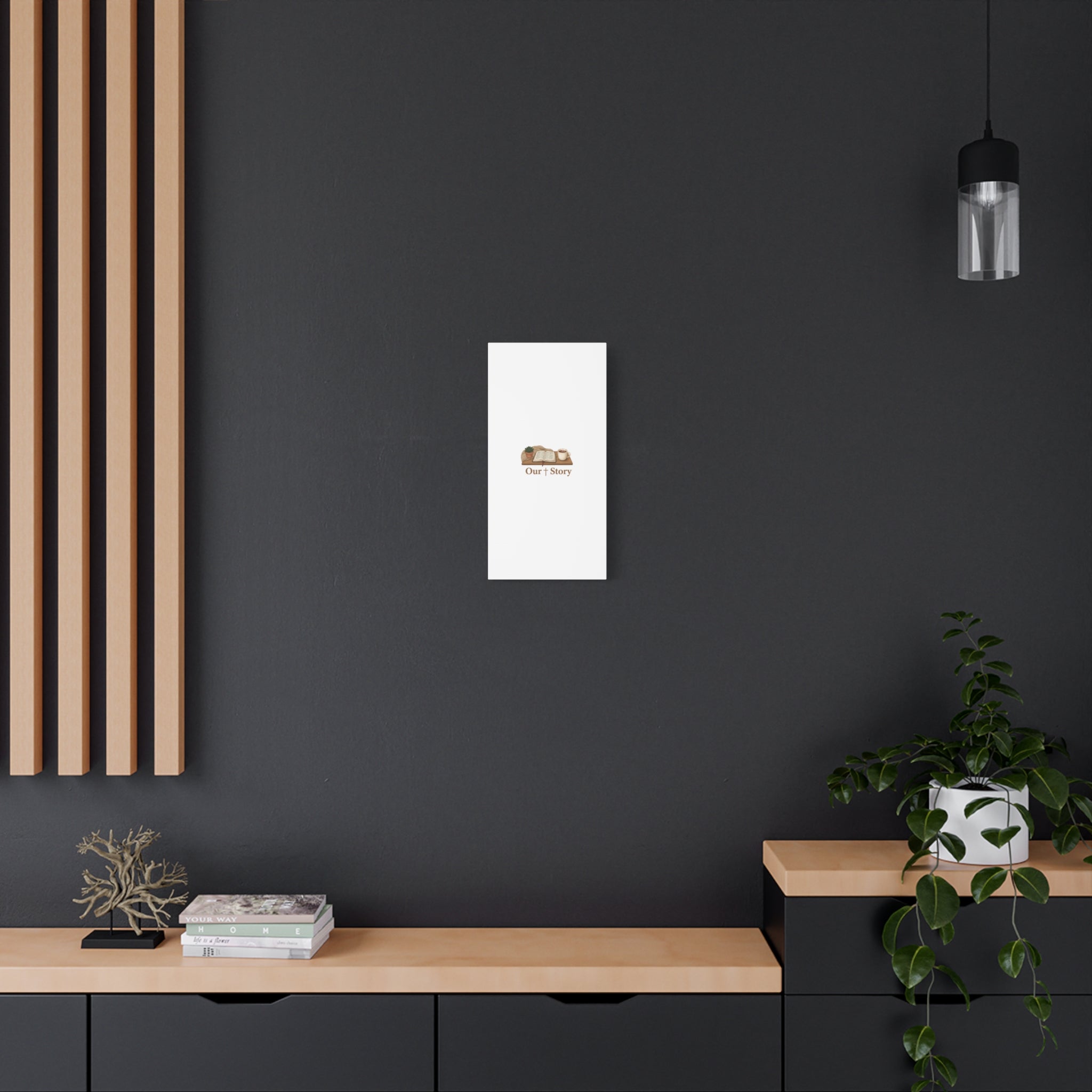 Our Story Canvas | Cozy Reading Aesthetic, Bookish Home Decor
