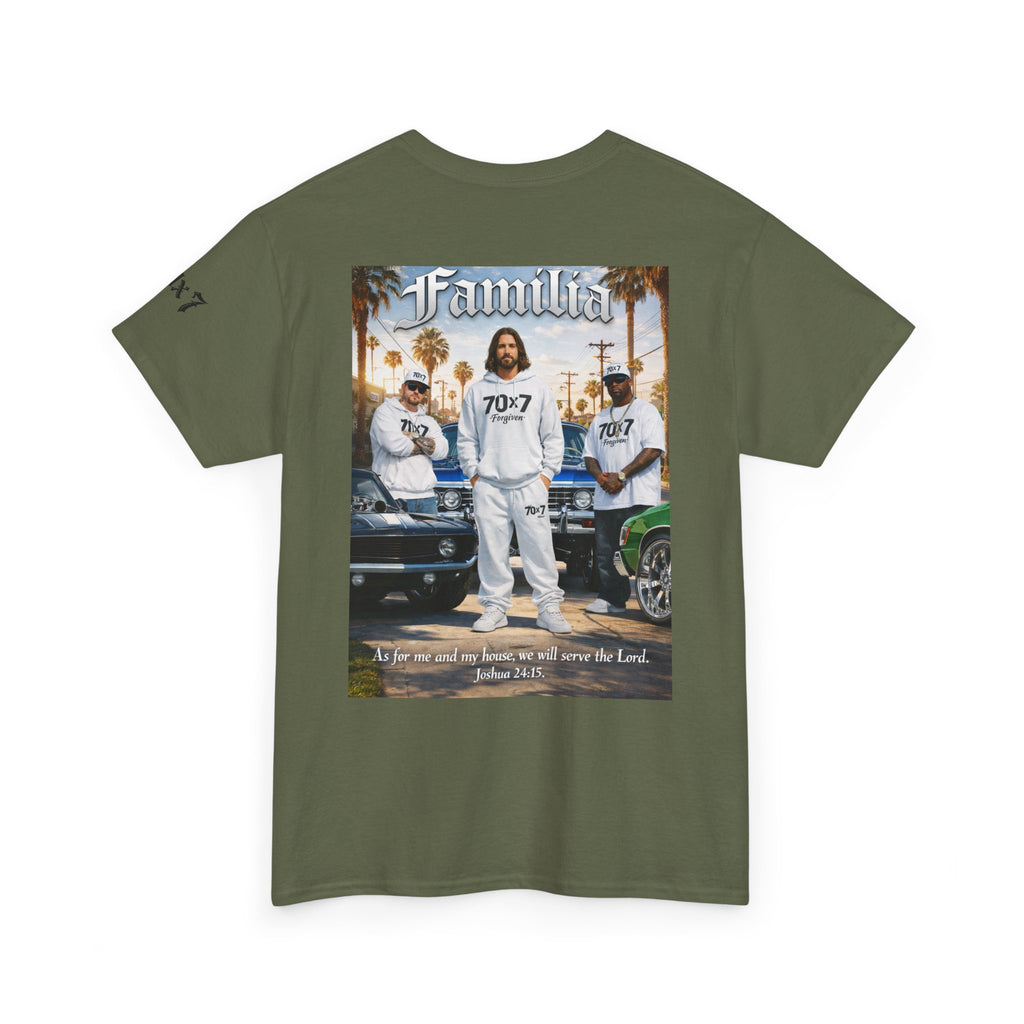 70x7 Streetwear Familia Tee — Christian Urban Crew T-Shirt