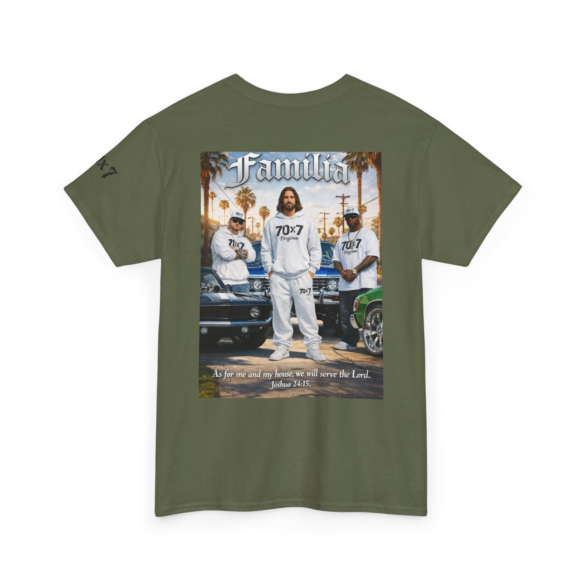 70x7 Streetwear Familia Tee — Christian Urban Crew T-Shirt