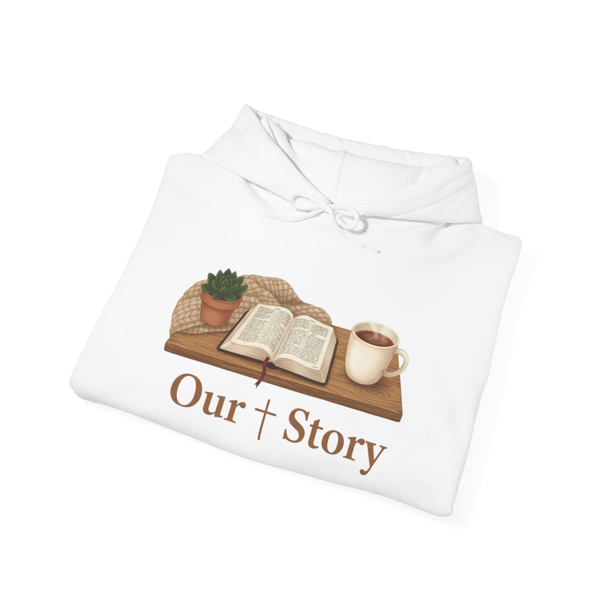 Our Story book illustration Hoodie | cozy book aesthetic, reading life