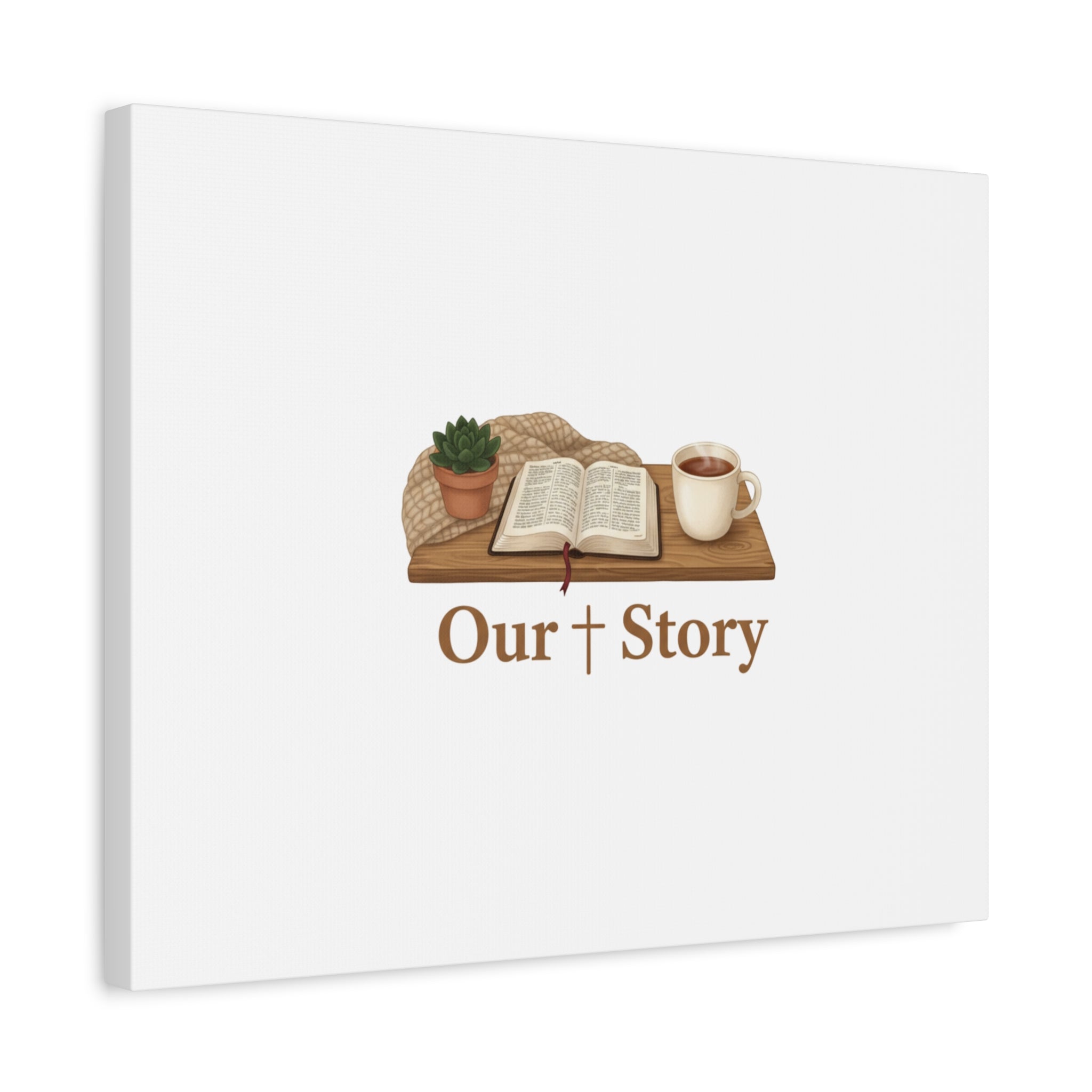 Our Story Canvas | Cozy Reading Aesthetic, Bookish Home Decor