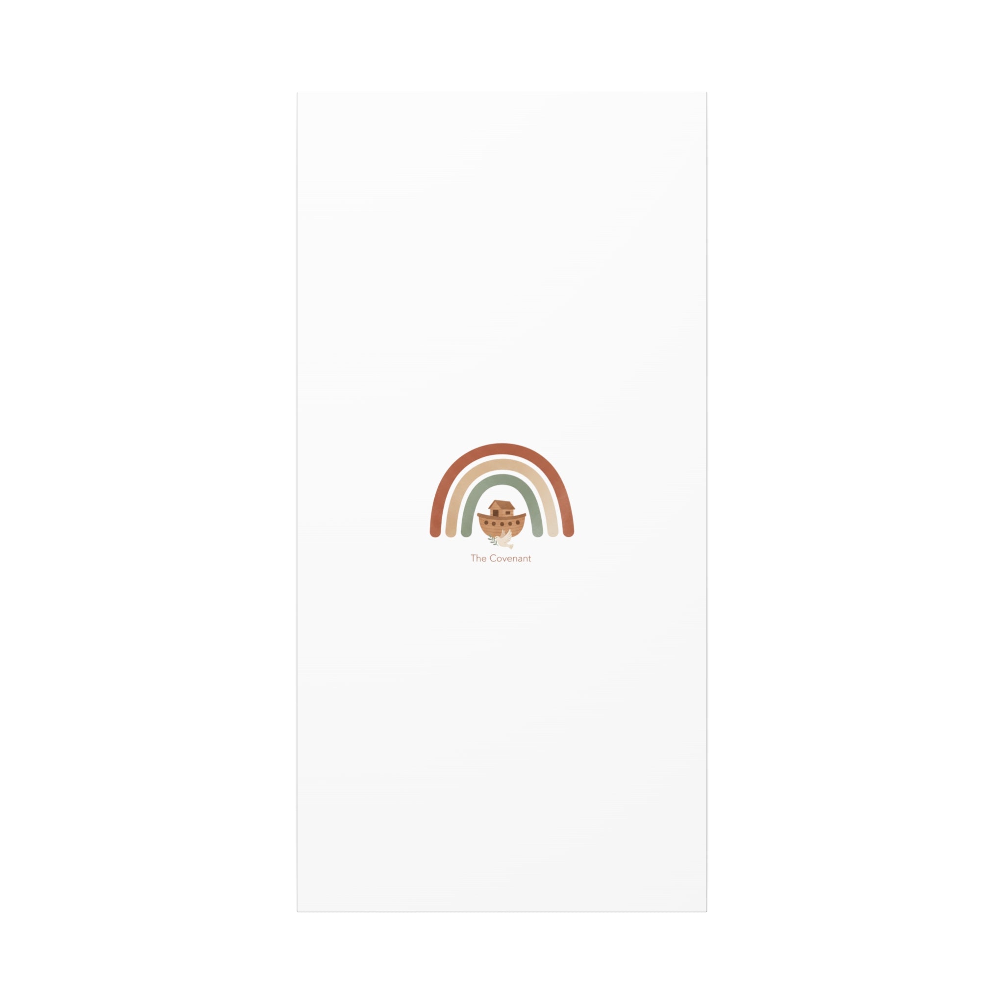 Noah's Ark Rainbow Matte Canvas Wall Art - "The Covenant" Nursery Decor