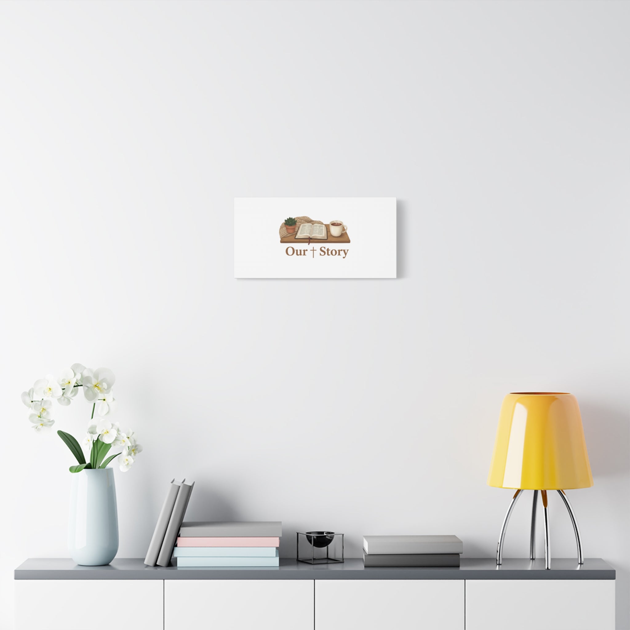 Our Story Canvas | Cozy Reading Aesthetic, Bookish Home Decor