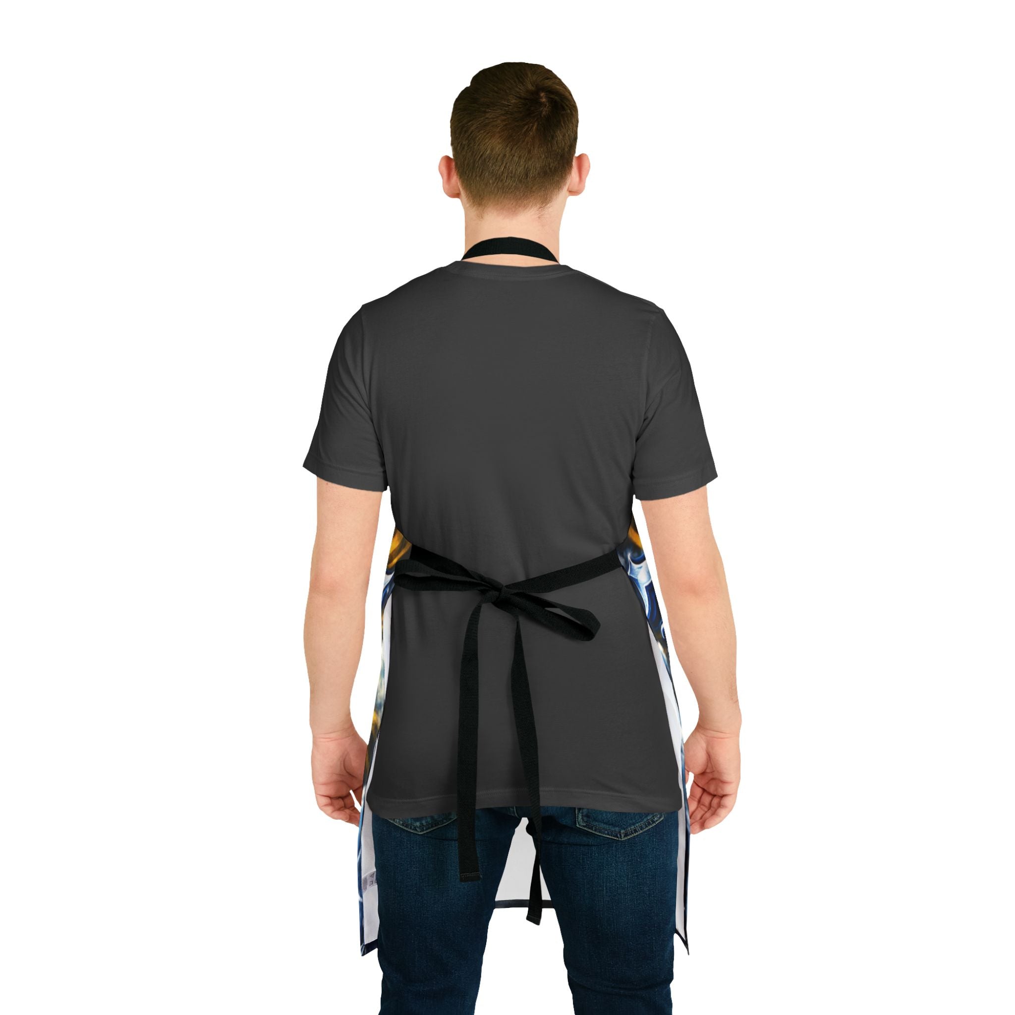 70x7 Streetwear Graphic Apron with Sunburst Clouds Design