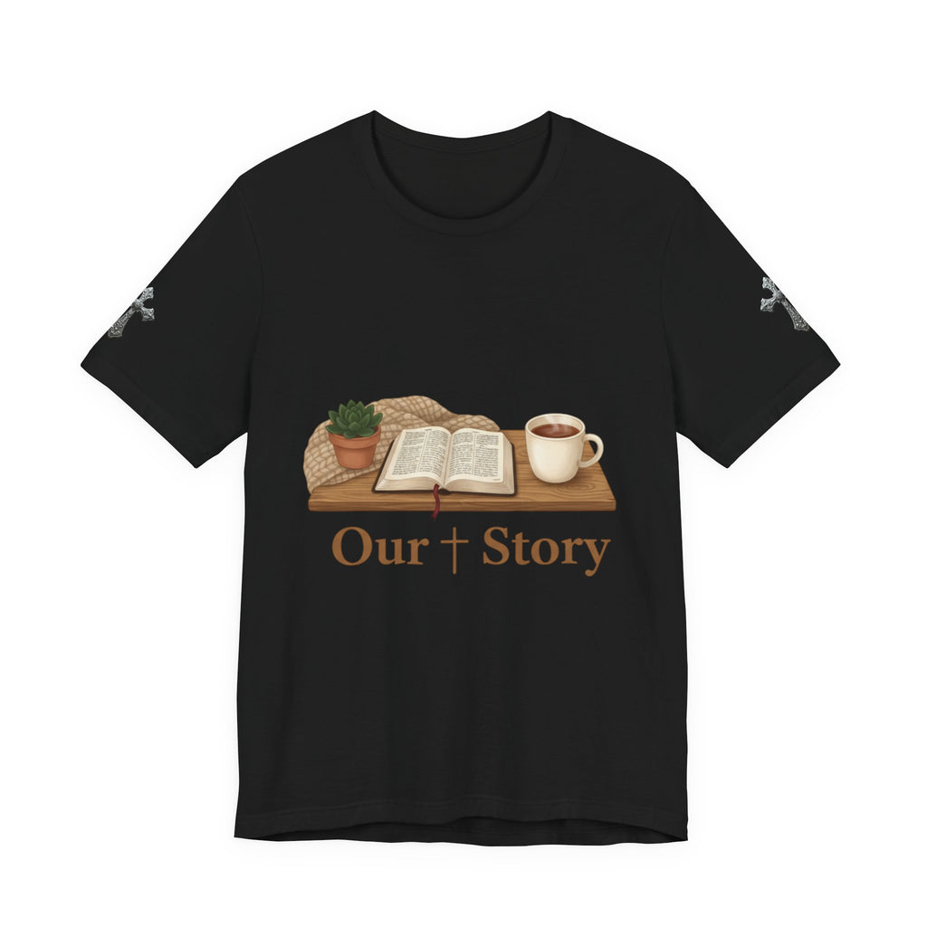 Our Story bookish reading tee | cozy book aesthetic, library life