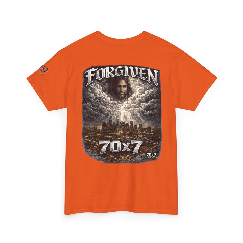 70x7 Streetwear Forgiven Tee — Christian Streetwear Graphic T‑Shirt