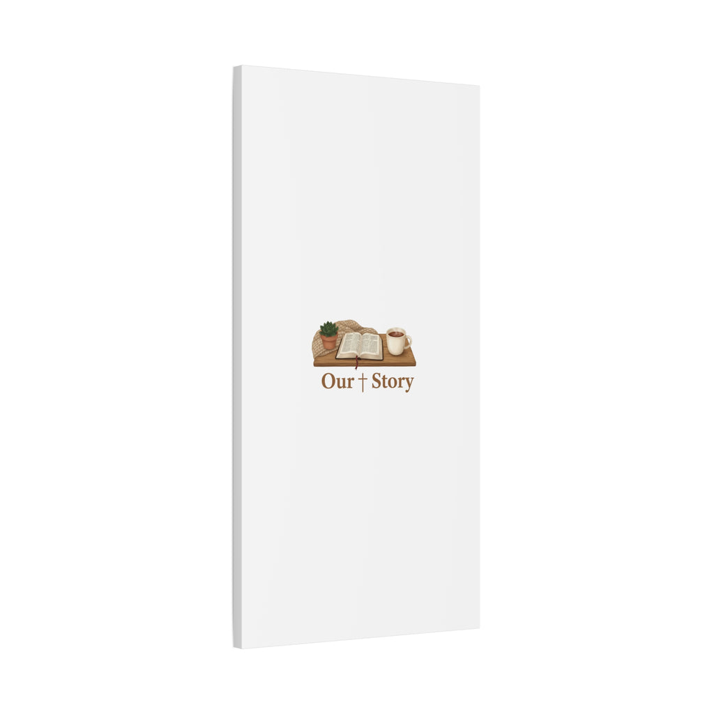 Our Story Canvas | Cozy Reading Aesthetic, Bookish Home Decor