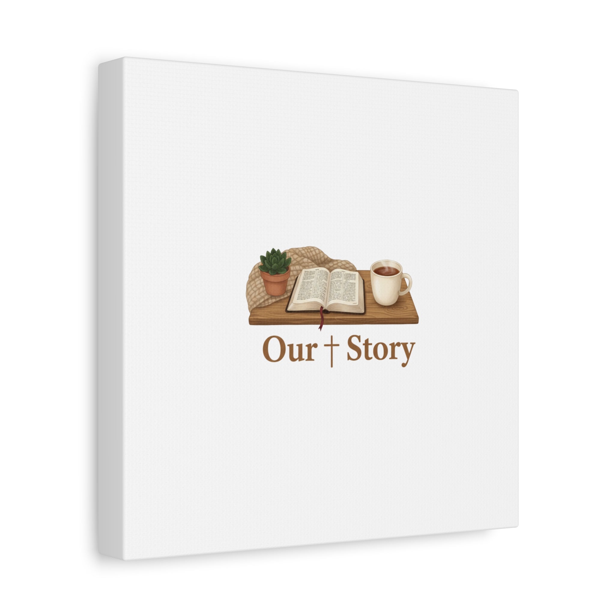 Our Story Canvas | Cozy Reading Aesthetic, Bookish Home Decor