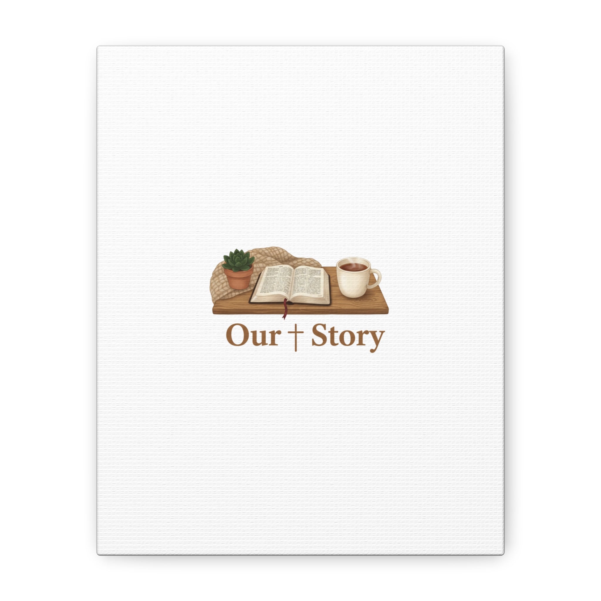 Our Story Canvas | Cozy Reading Aesthetic, Bookish Home Decor
