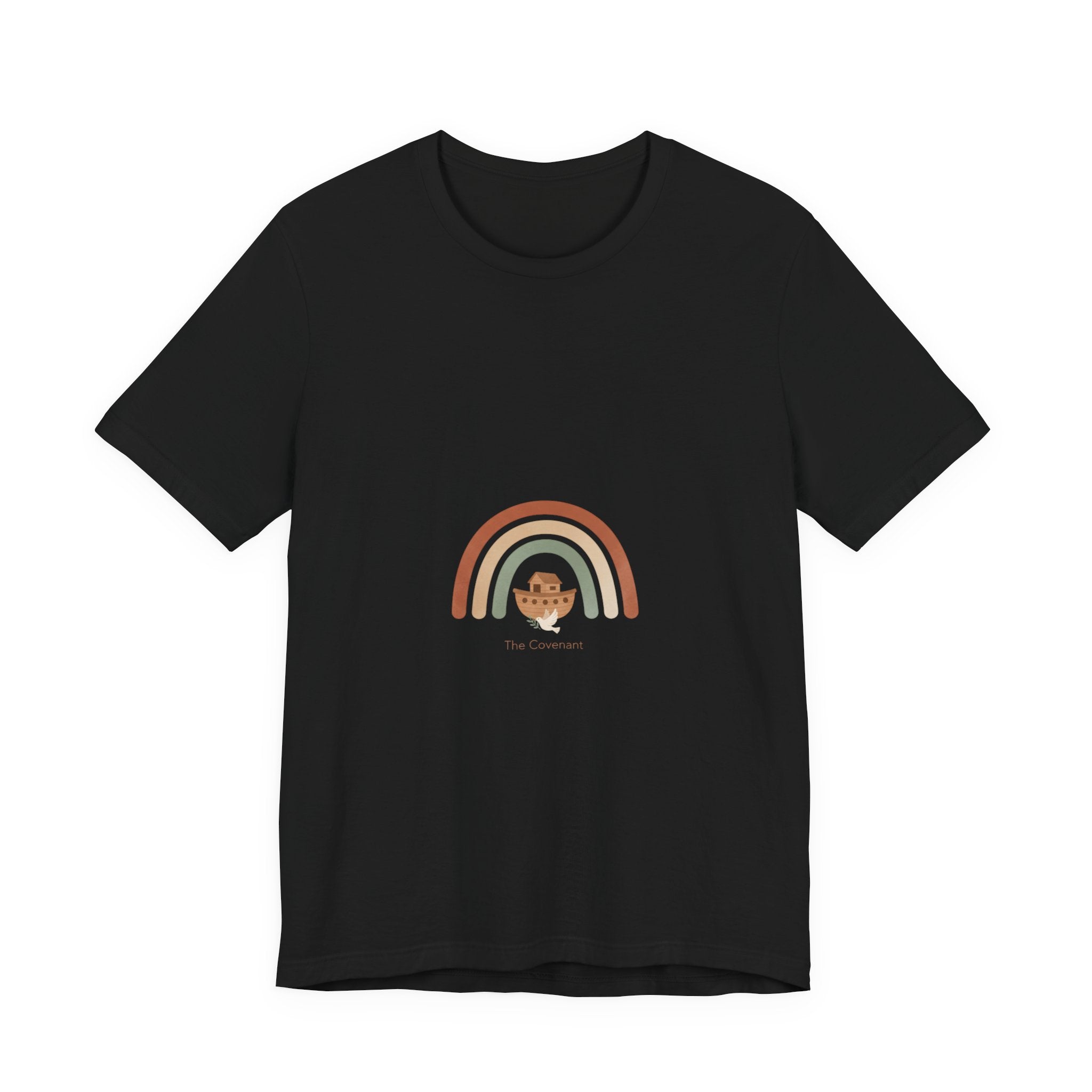 Neutral Rainbow Arc Tee | muted rainbow shirt, boho rainbow