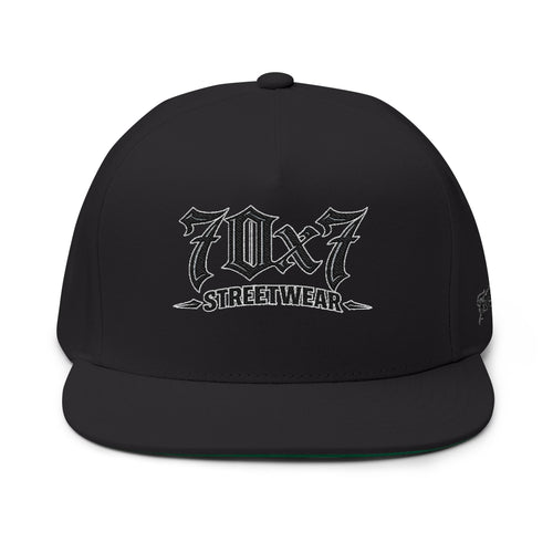 707 Streetwear Forgiven Embroidered Flat Bill Cap