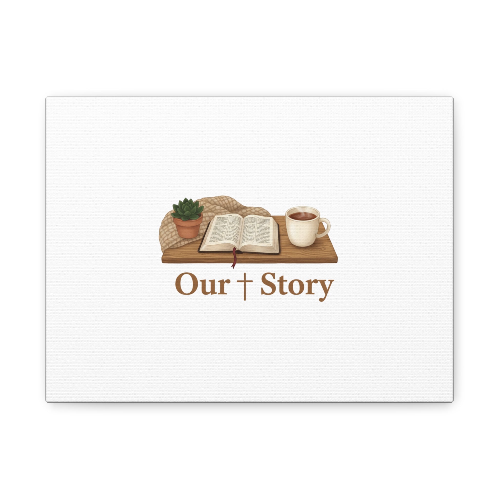 Our Story Canvas | Cozy Reading Aesthetic, Bookish Home Decor