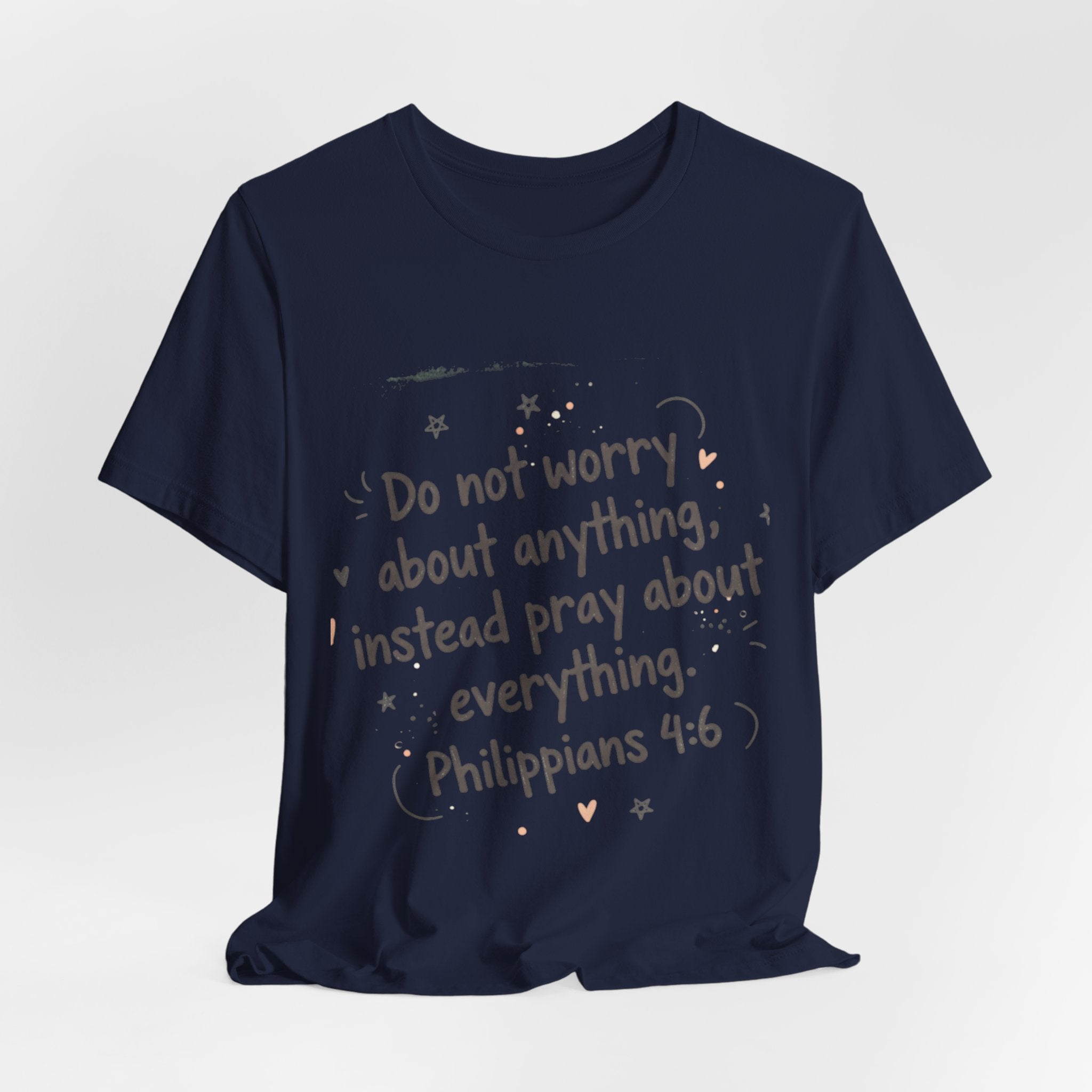 Do Not Worry Handlettered Tee | messy script design, doodle text