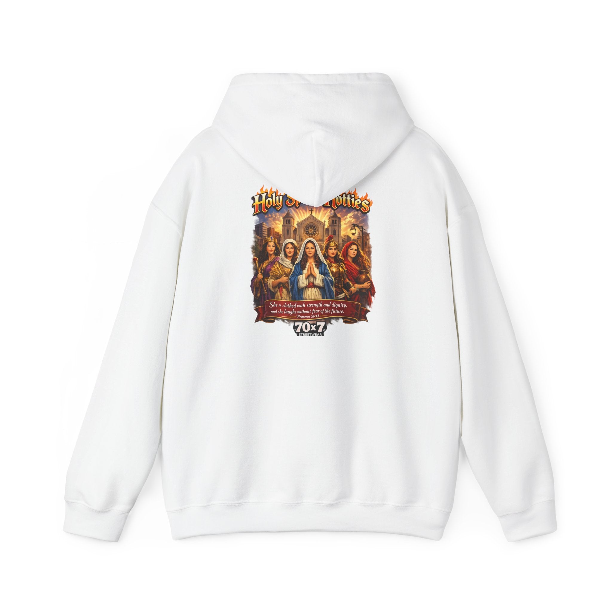 70x7 Streetwear Holy Spirit Hotties Religious Graphic Hoodie