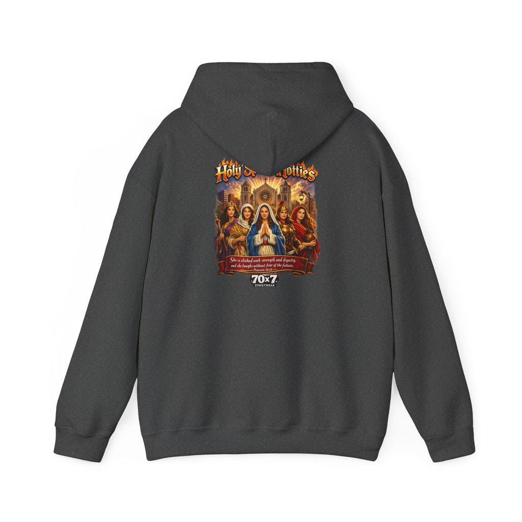 70x7 Streetwear Holy Spirit Hotties Religious Graphic Hoodie
