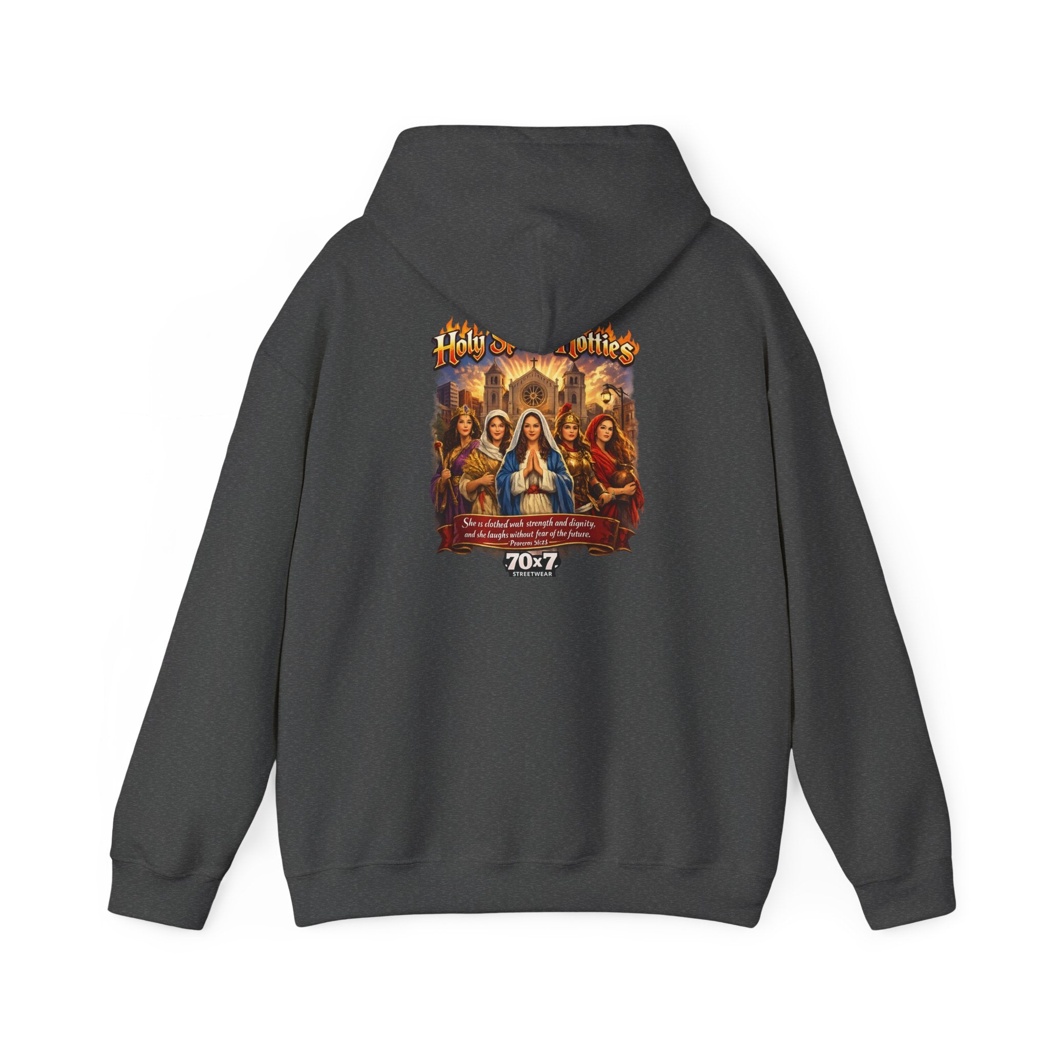 70x7 Streetwear Holy Spirit Hotties Religious Graphic Hoodie