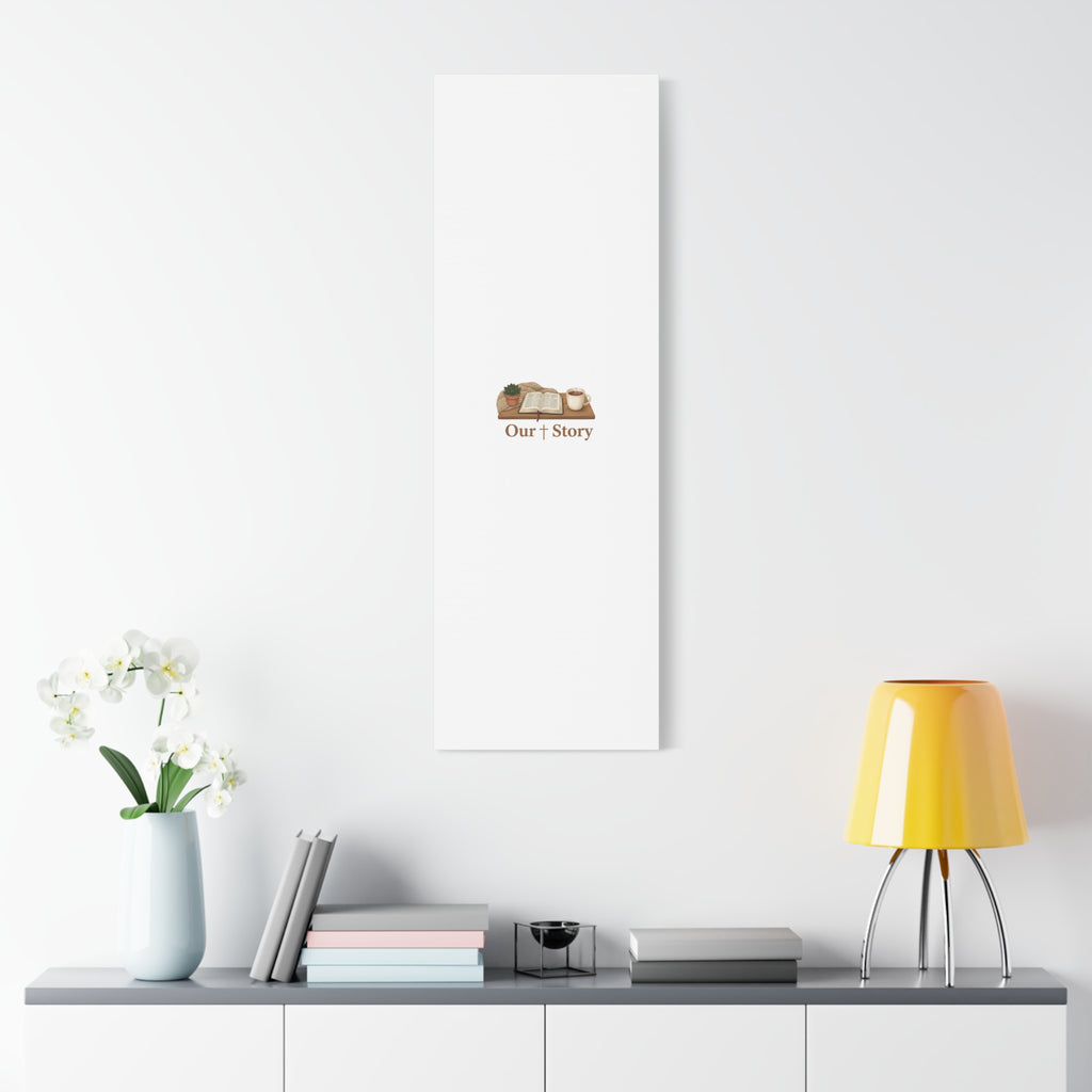 Our Story Canvas | Cozy Reading Aesthetic, Bookish Home Decor