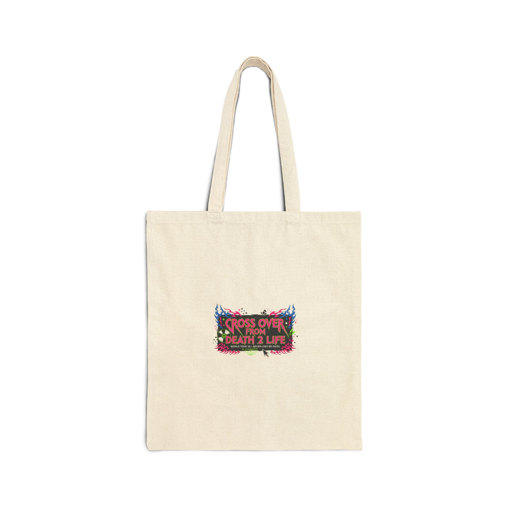 Y2K Distressed Faux Band Logo Tote | Vintage Band Tee Aesthetic