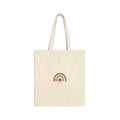 Boho Rainbow Cotton Tote Bag — Minimal Everyday Eco Shopper