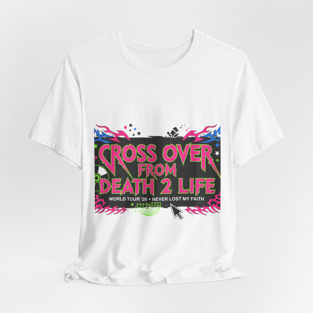 Cross Over From Death 2 Life Tee | Y2K Distressed Band Style, vintage band tee