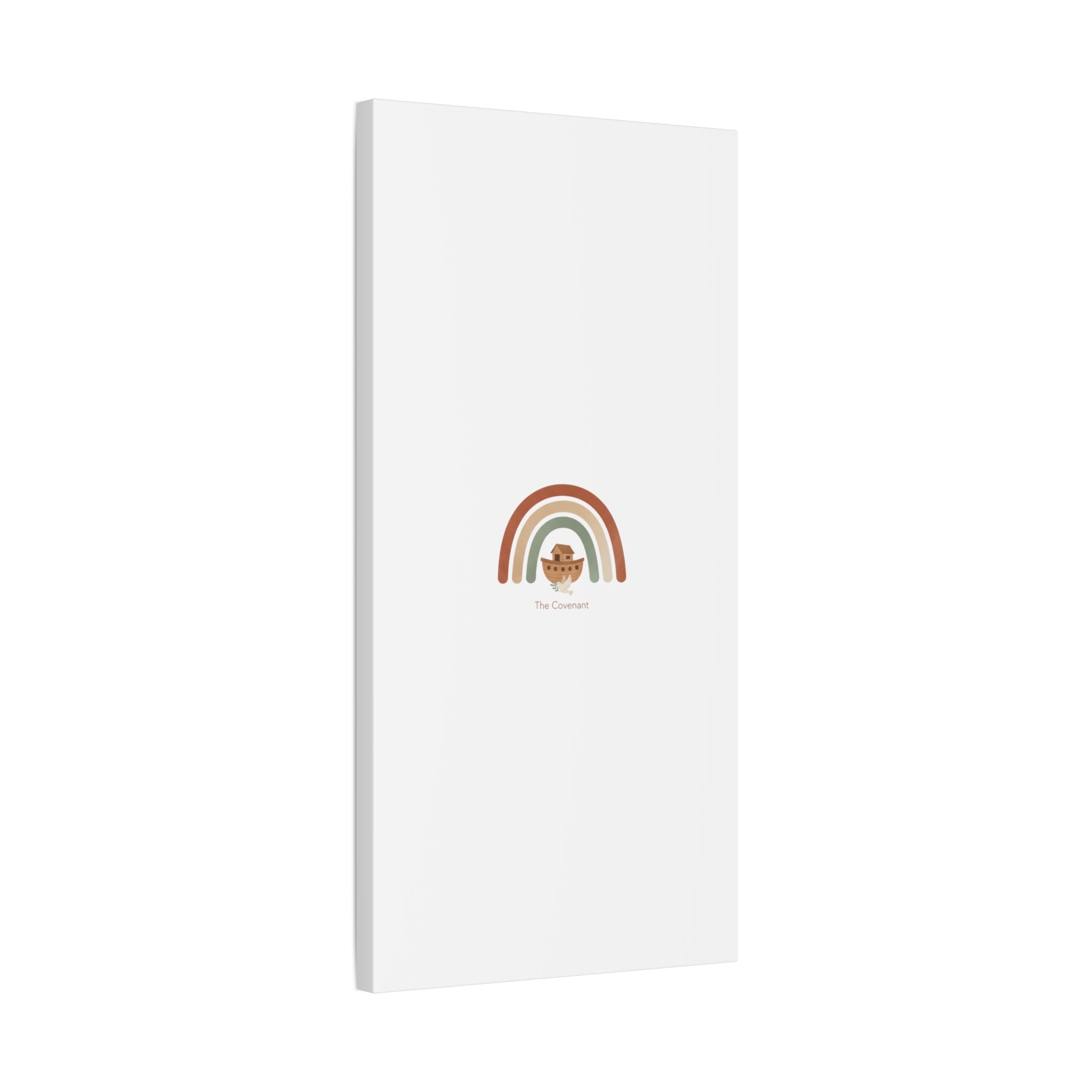 Noah's Ark Rainbow Matte Canvas Wall Art - "The Covenant" Nursery Decor
