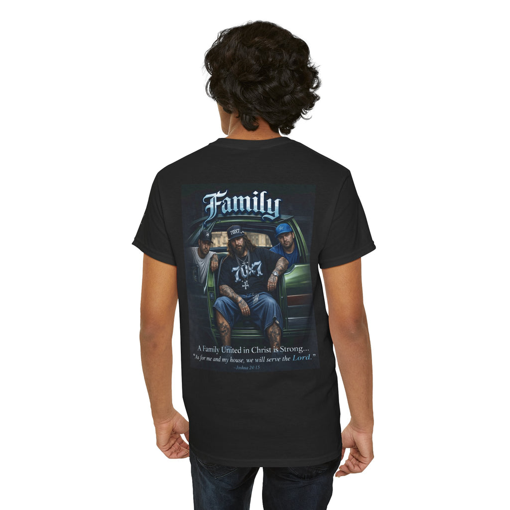 70x7 Streetwear Family Tee — "Family" Graphic Cotton T-Shirt