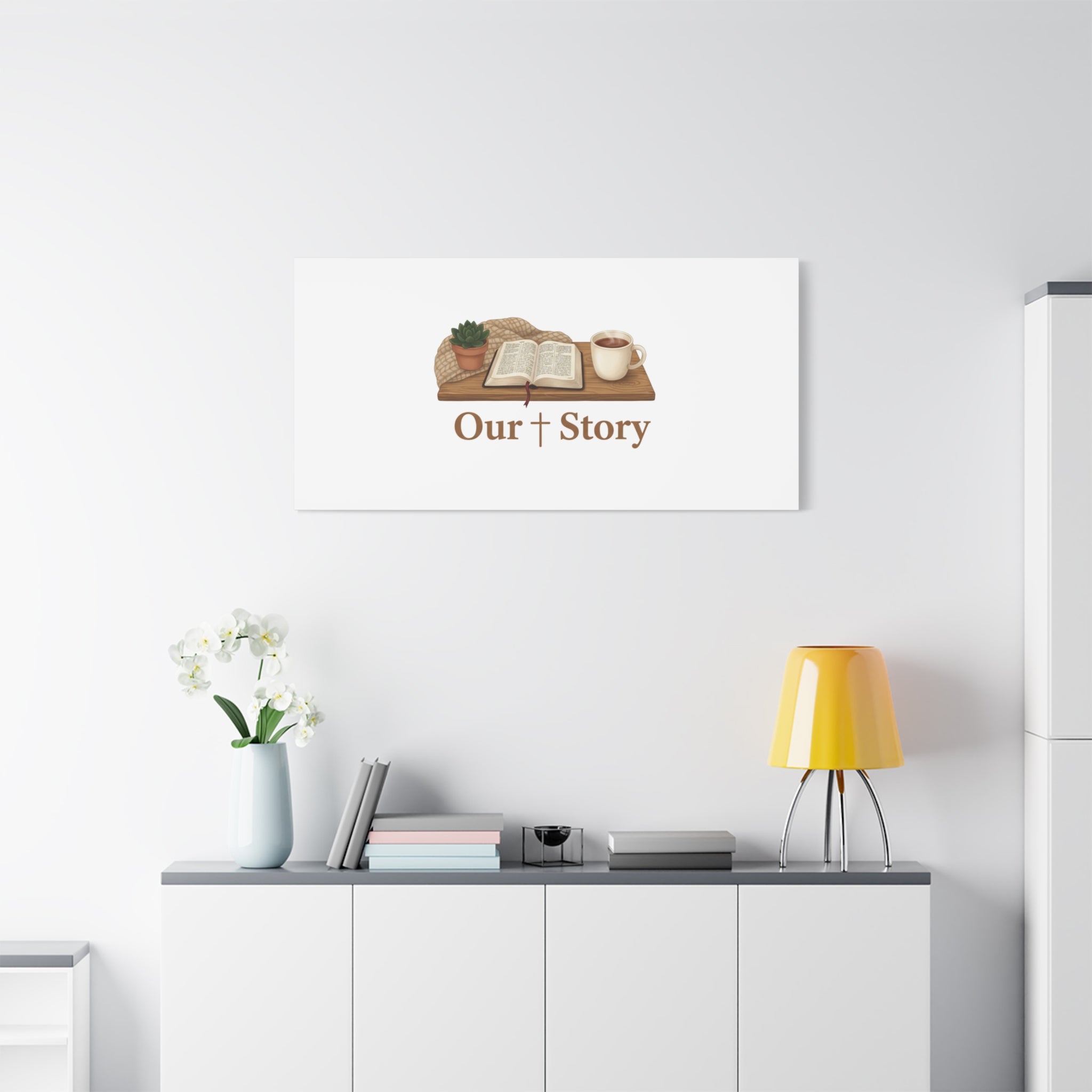 Our Story Canvas | Cozy Reading Aesthetic, Bookish Home Decor