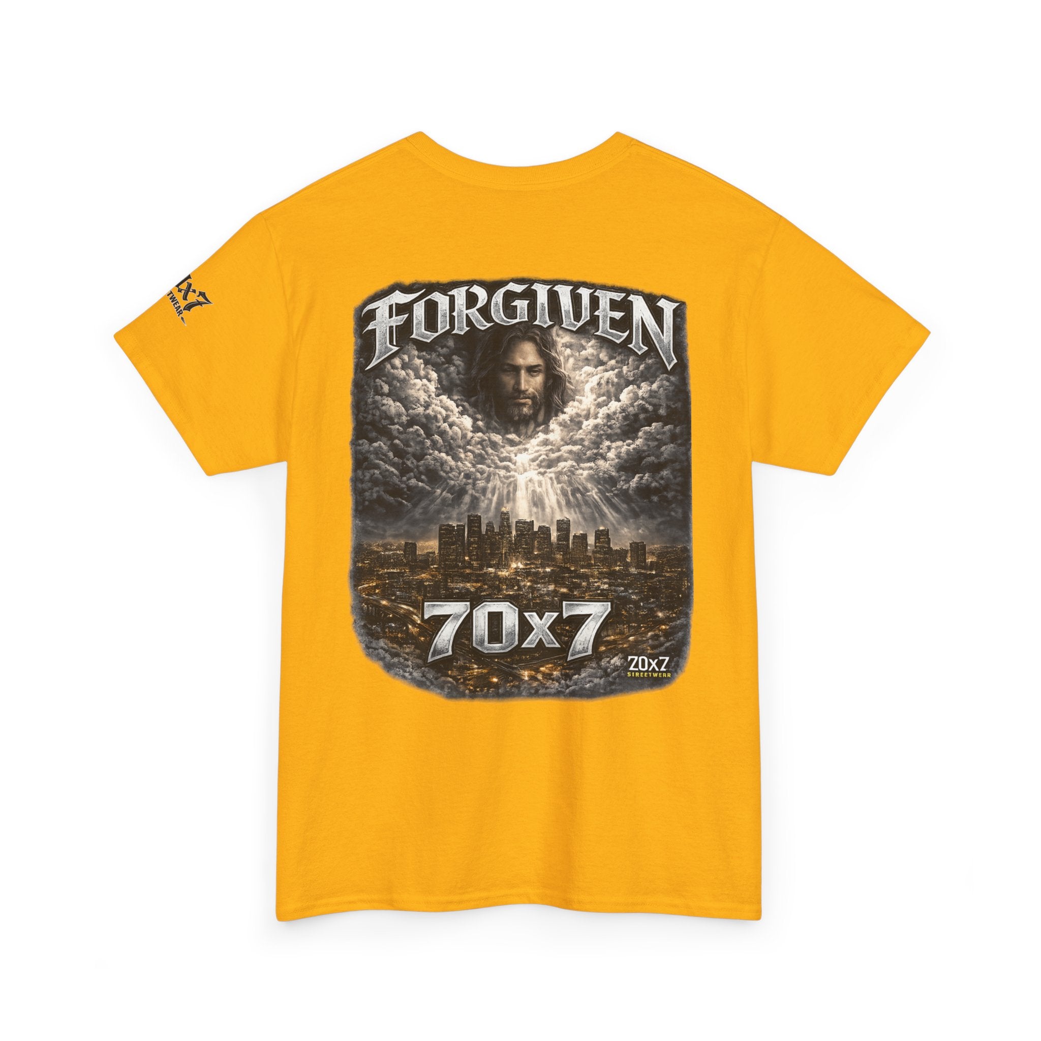 70x7 Streetwear Forgiven Tee — Christian Streetwear Graphic T‑Shirt