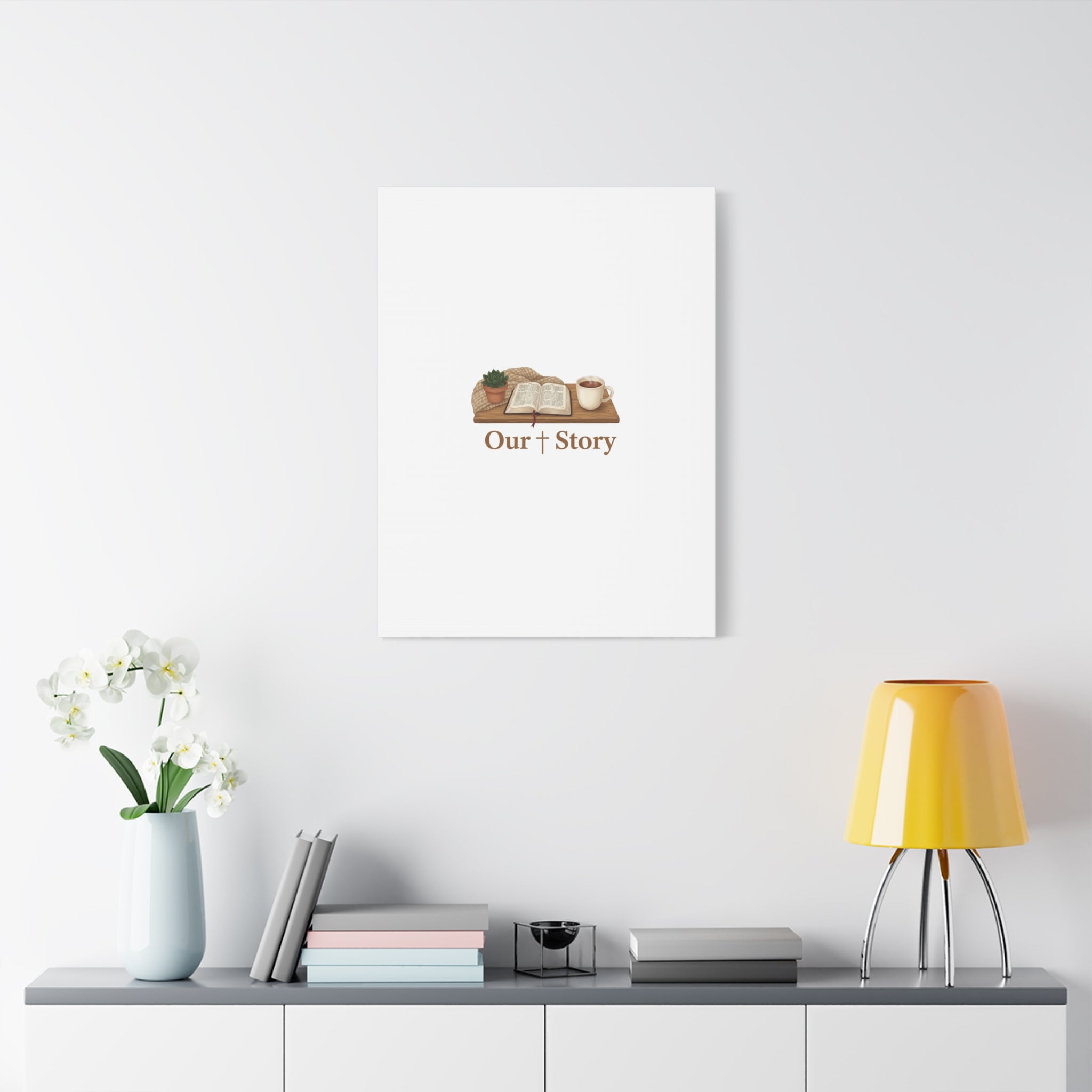 Our Story Canvas | Cozy Reading Aesthetic, Bookish Home Decor