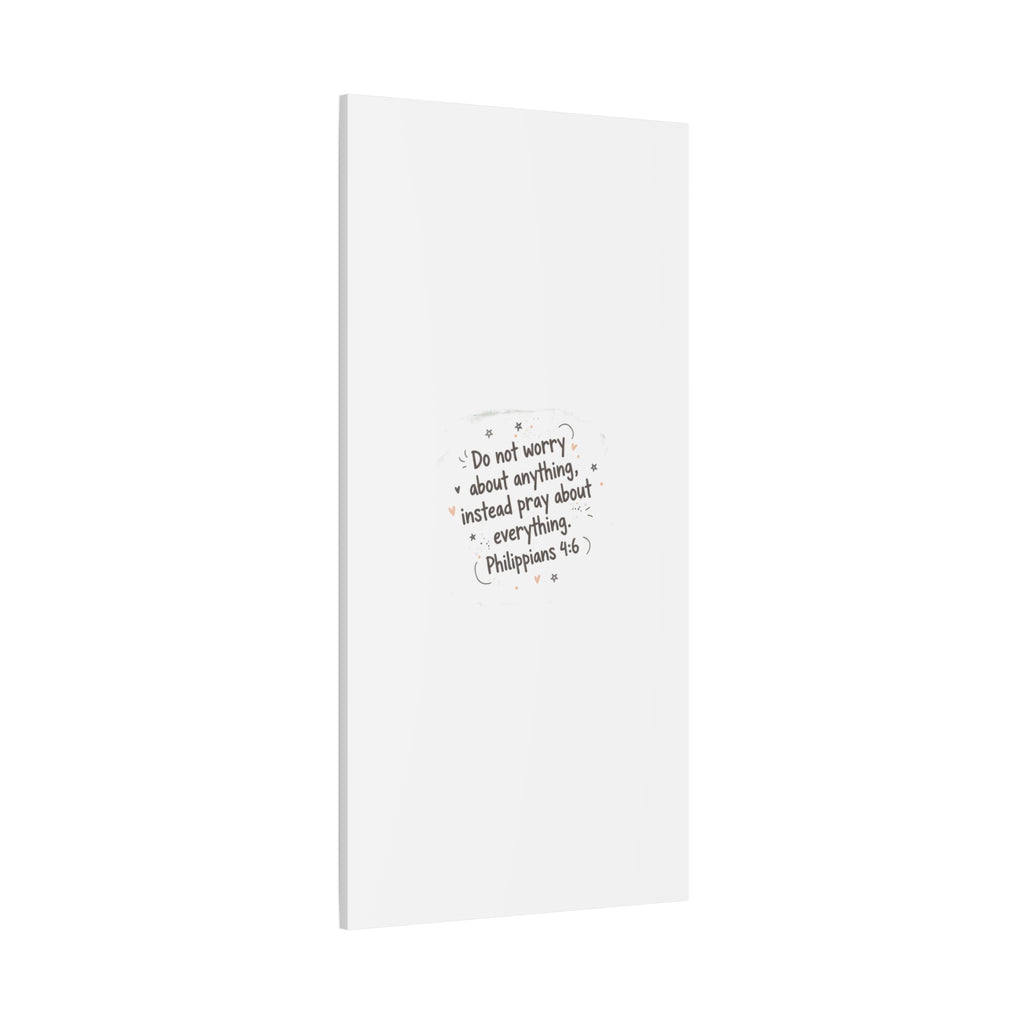 Do Not Worry Prayer Canvas | Handwritten Messy Script, Pastel Doodle Art